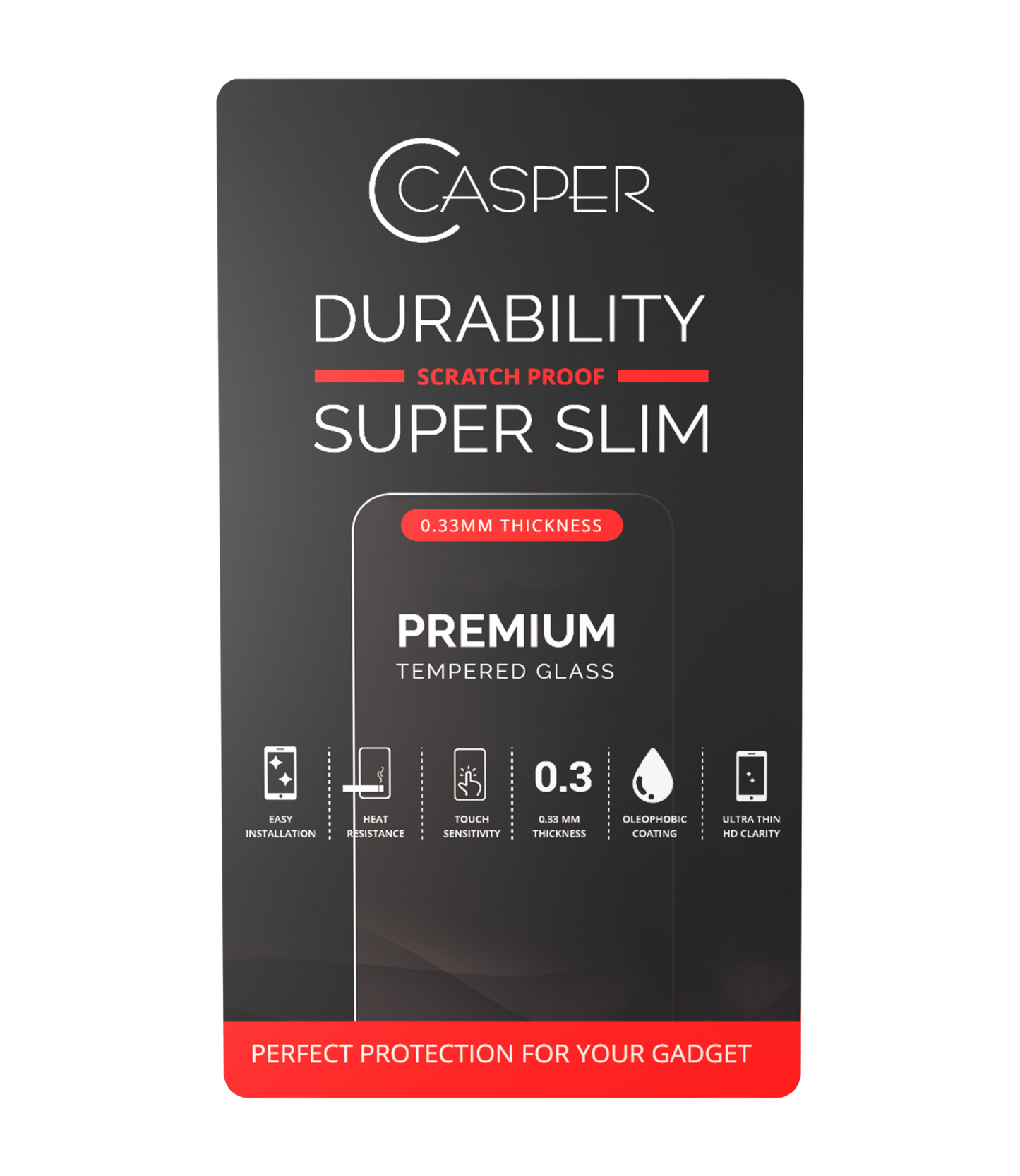 Casper UV Tempered Glass With Glue For Samsung Galaxy Note 9 (Case Friendly) (Retail Pack)