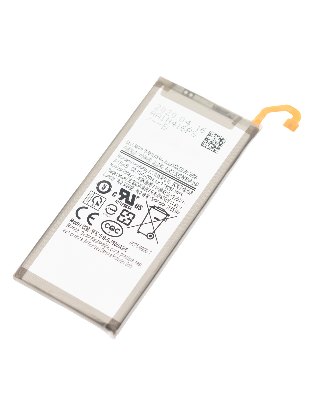 Samsung Galaxy A6 (A600 / 2018) / J8 (J800 / 2018) / J6 (J600 / 2018) replacement battery - product image 3