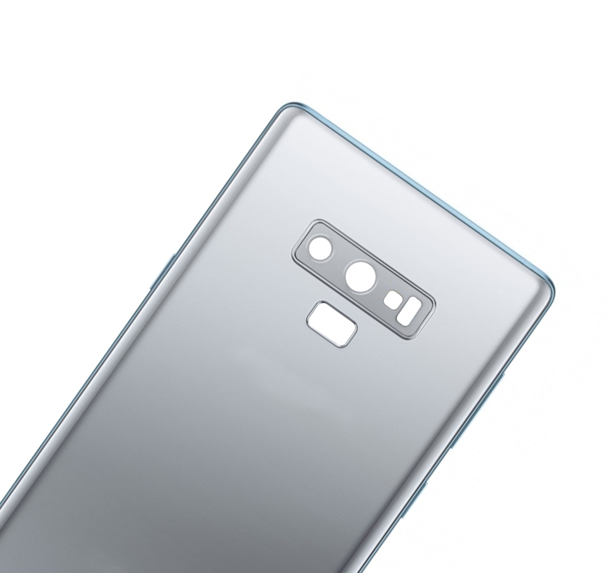 Back Cover Glass With Camera Lens For Samsung Galaxy Note 9 (No Logo) (Aftermarket Plus) (Cloud Silver)