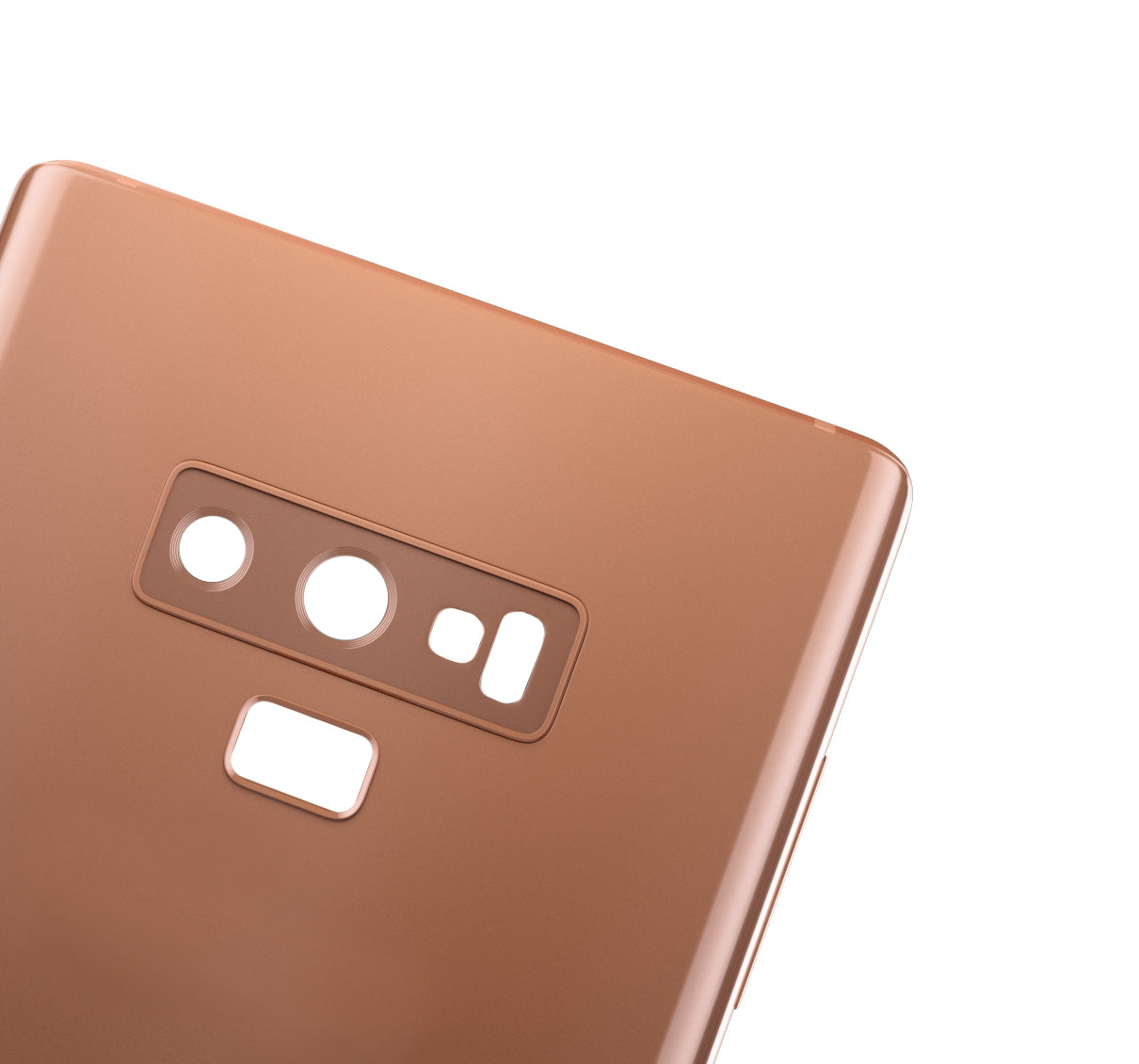 Back Cover Glass With Camera Lens For Samsung Galaxy Note 9 (No Logo) (Aftermarket Plus) (Metallic Copper)