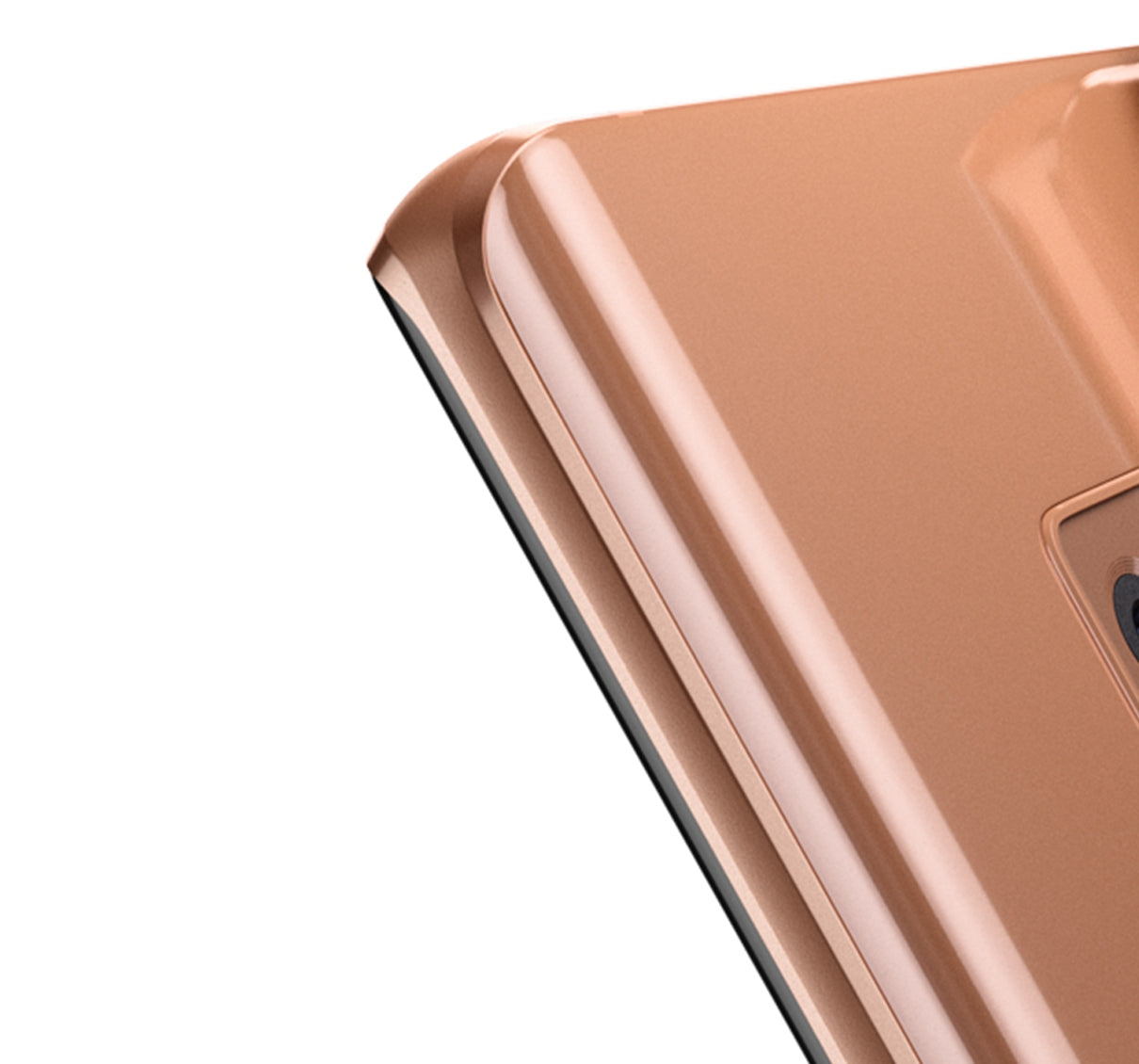 Back Cover Glass With Camera Lens For Samsung Galaxy Note 9 (No Logo) (Aftermarket Plus) (Metallic Copper)
