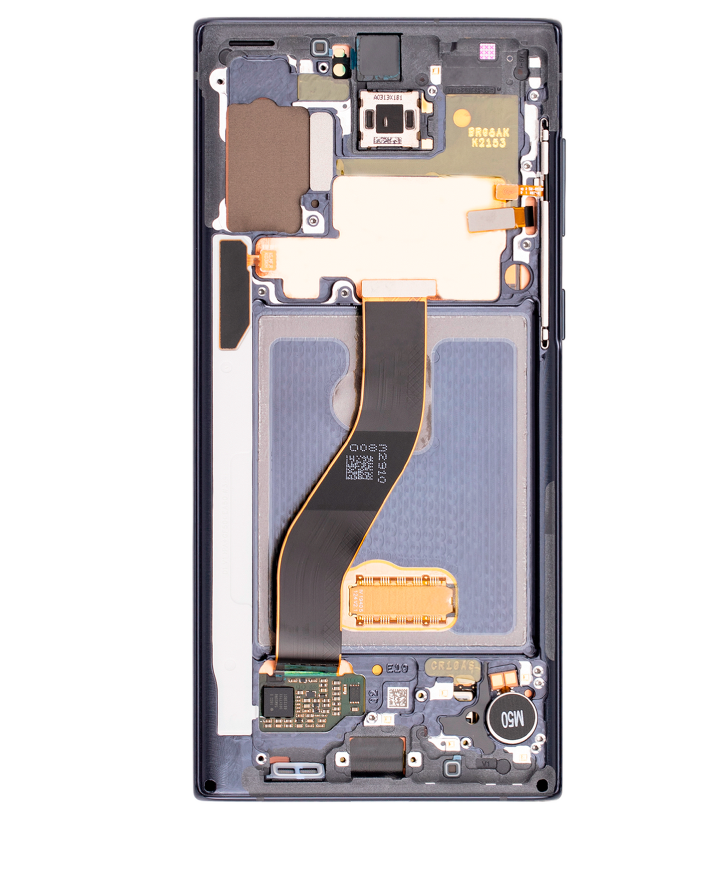 OLED Assembly With Frame For Samsung Galaxy Note 10 (Service Pack) (Aura Black)