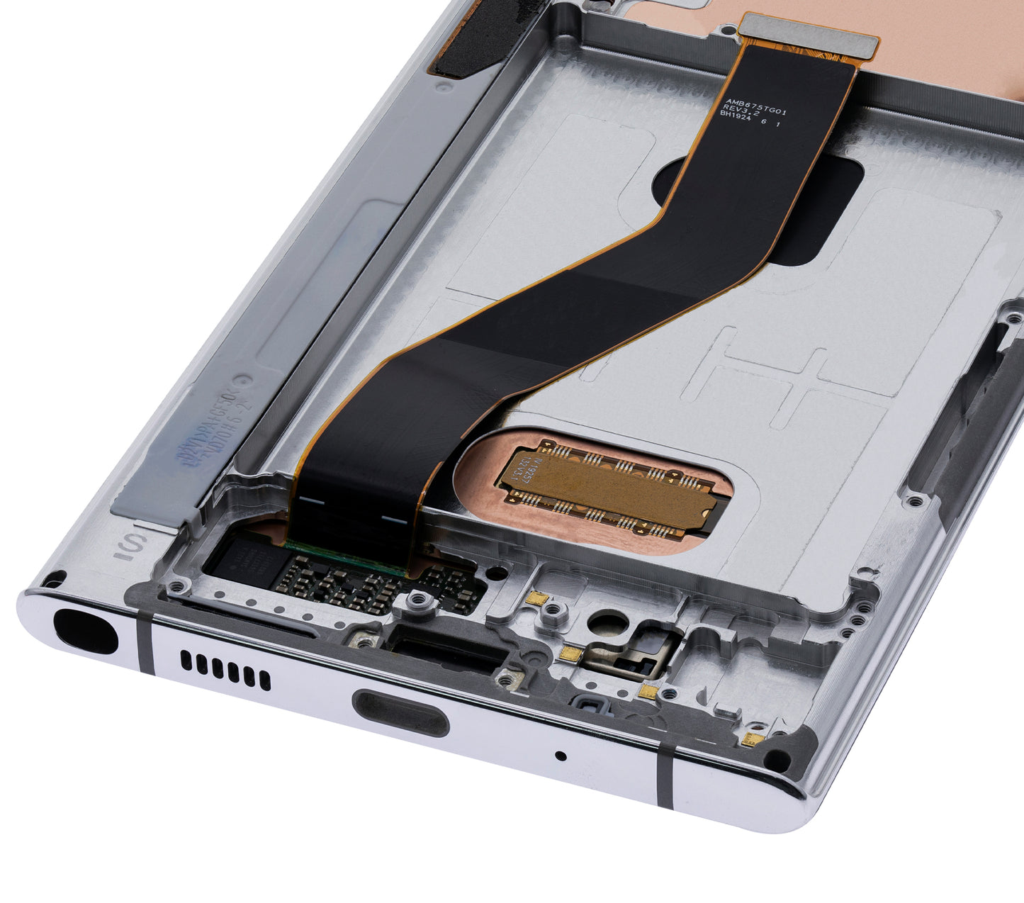 OLED Assembly With Frame For Samsung Galaxy Note 10 Plus / 5G (Service Pack) (Aura White)