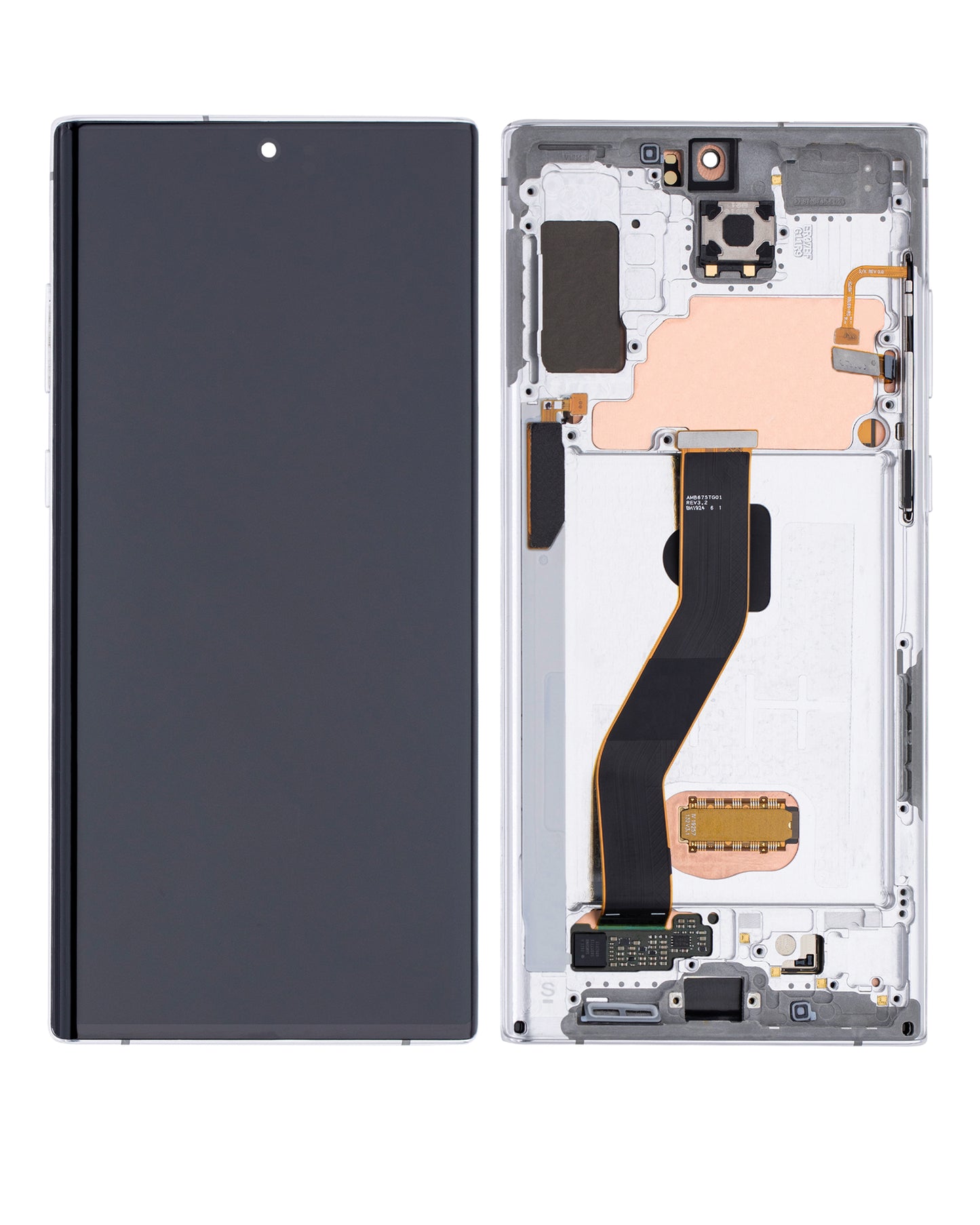 OLED Assembly With Frame For Samsung Galaxy Note 10 Plus / 5G (Service Pack) (Aura White)