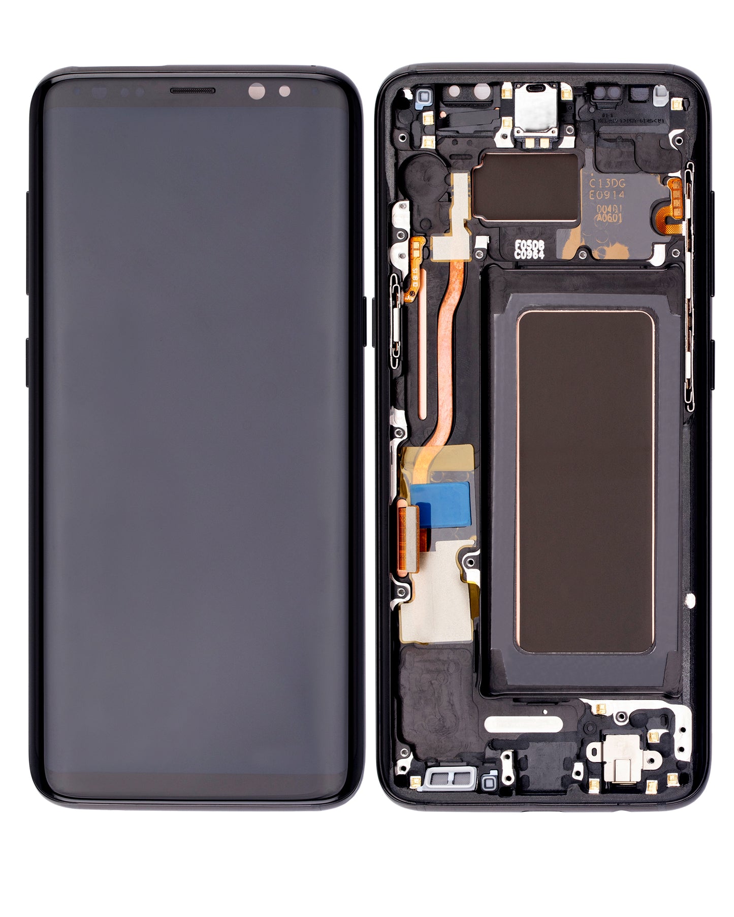 OLED Assembly With Frame For Samsung Galaxy S8 (Service Pack) (Midnight Black)