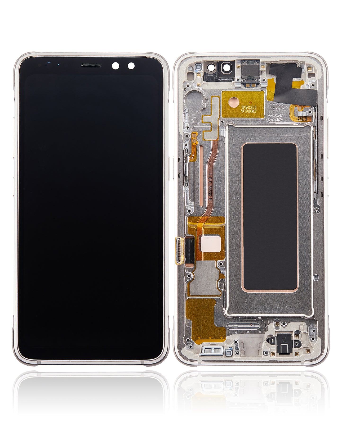 OLED Assembly With Frame For Samsung Galaxy S8 Active (Refurbished) (Tungsten Gold)
