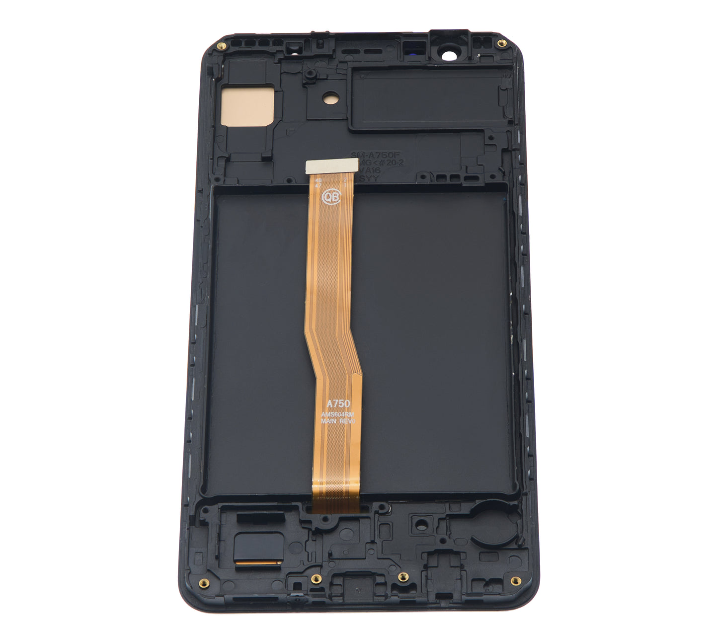 OLED Assembly With Frame For Samsung Galaxy A7 (A750 / 2018) (Aftermarket Plus) (Black)