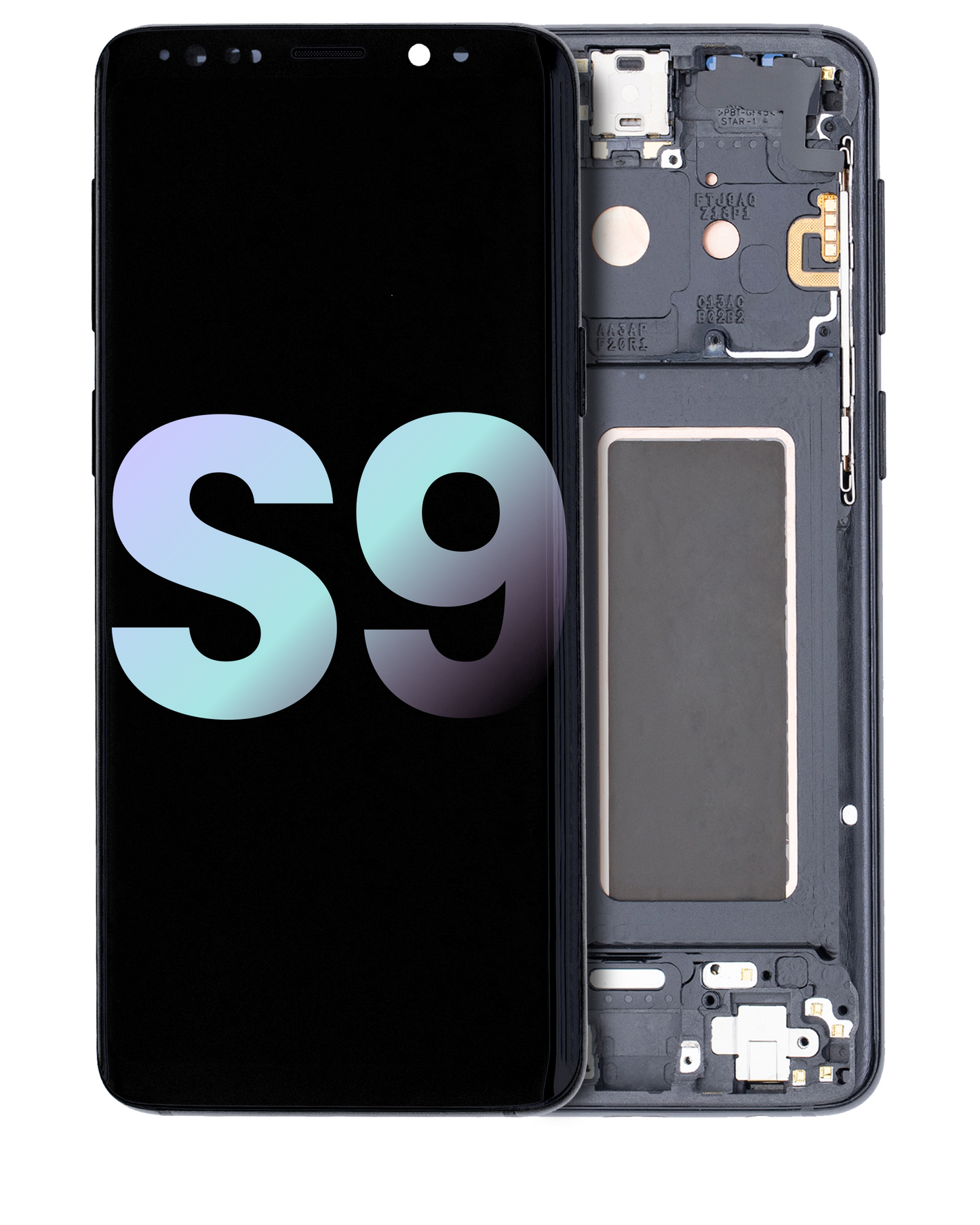 OLED Assembly With Frame For Samsung Galaxy S9 (Service Pack) (Midnight Black)