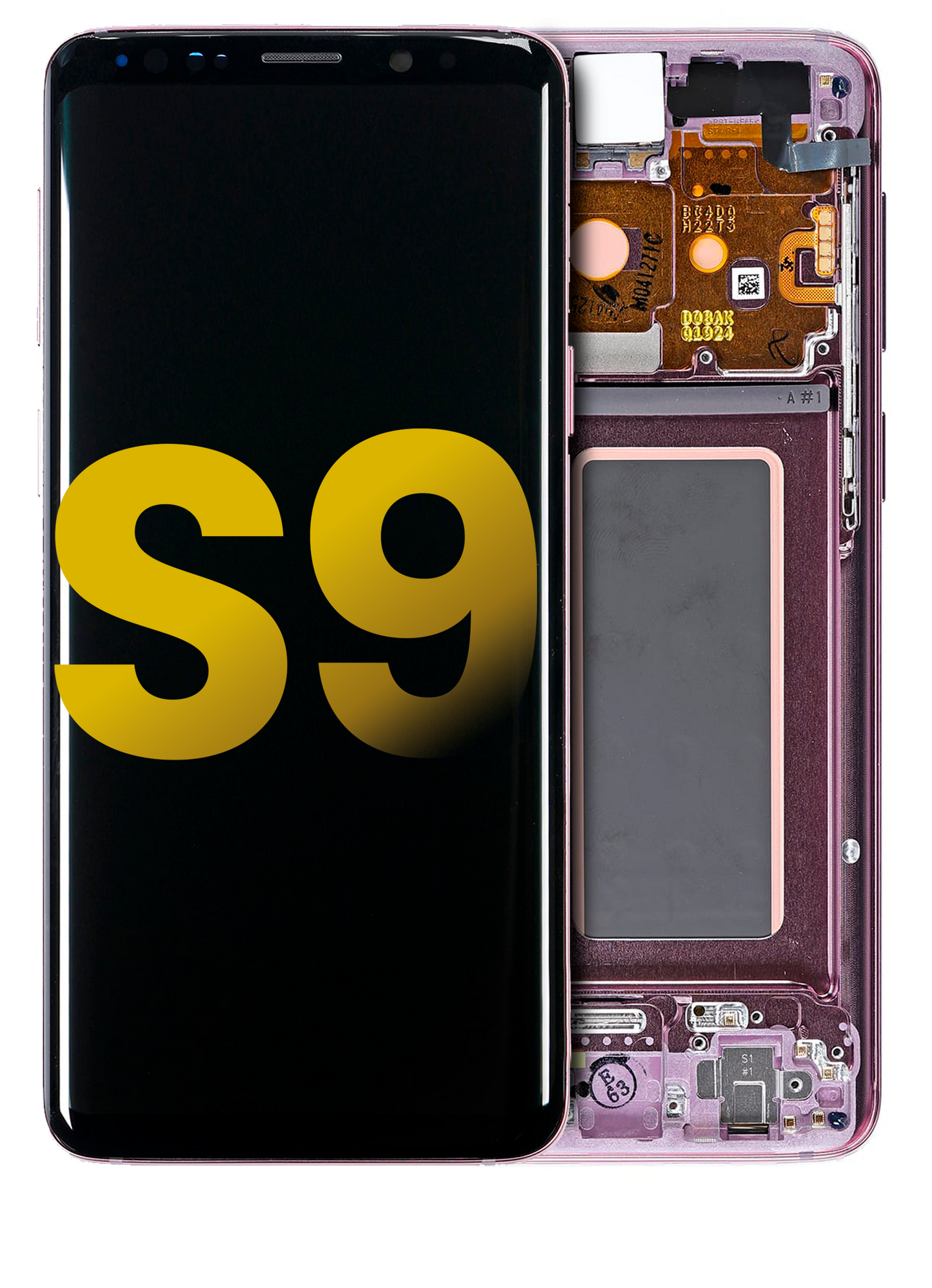 OLED Assembly With Frame For Samsung Galaxy S9 (Service Pack) (Lilac Purple)