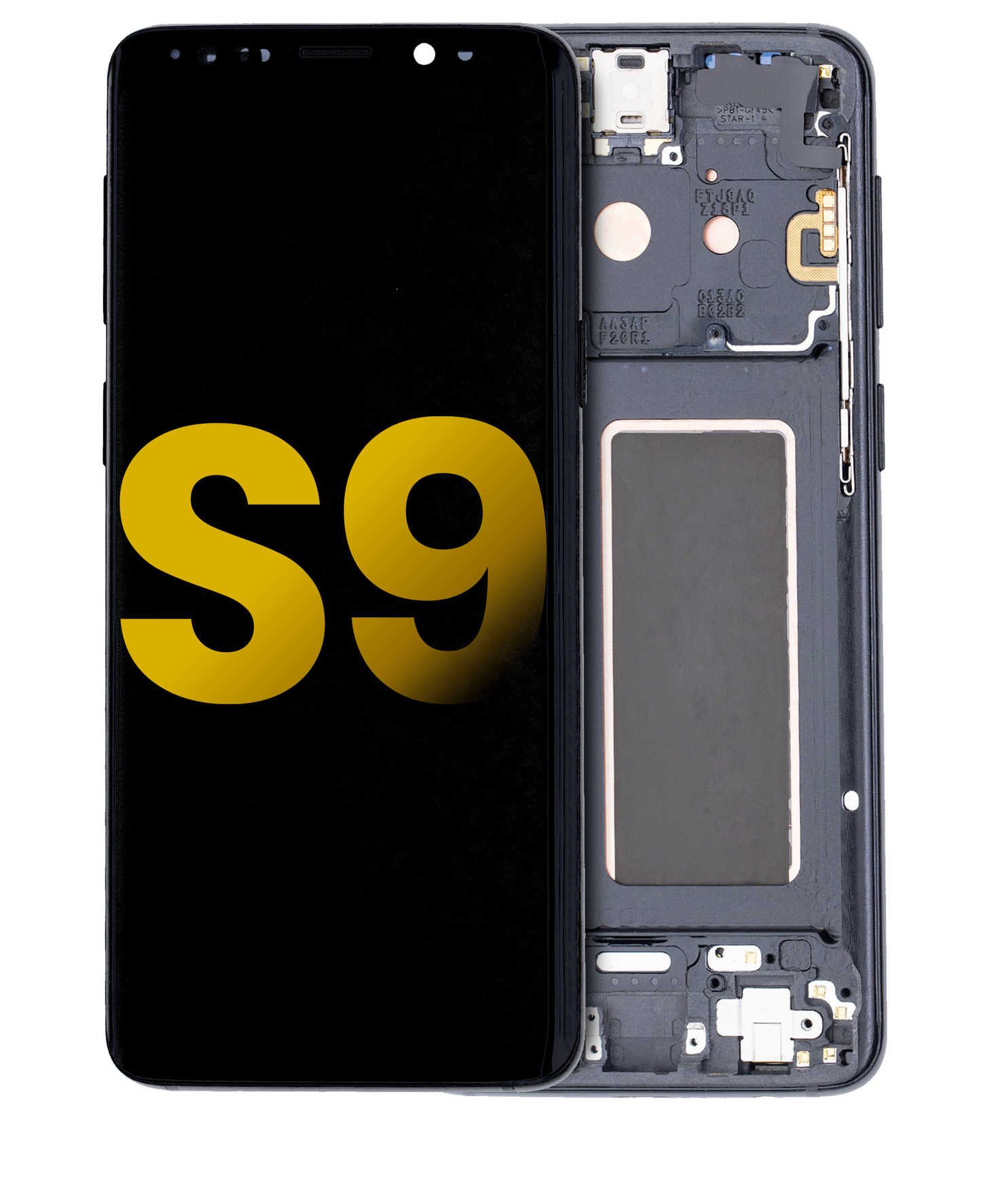 OLED Assembly With Frame For Samsung Galaxy S9 (Refurbished) (Midnight Black)