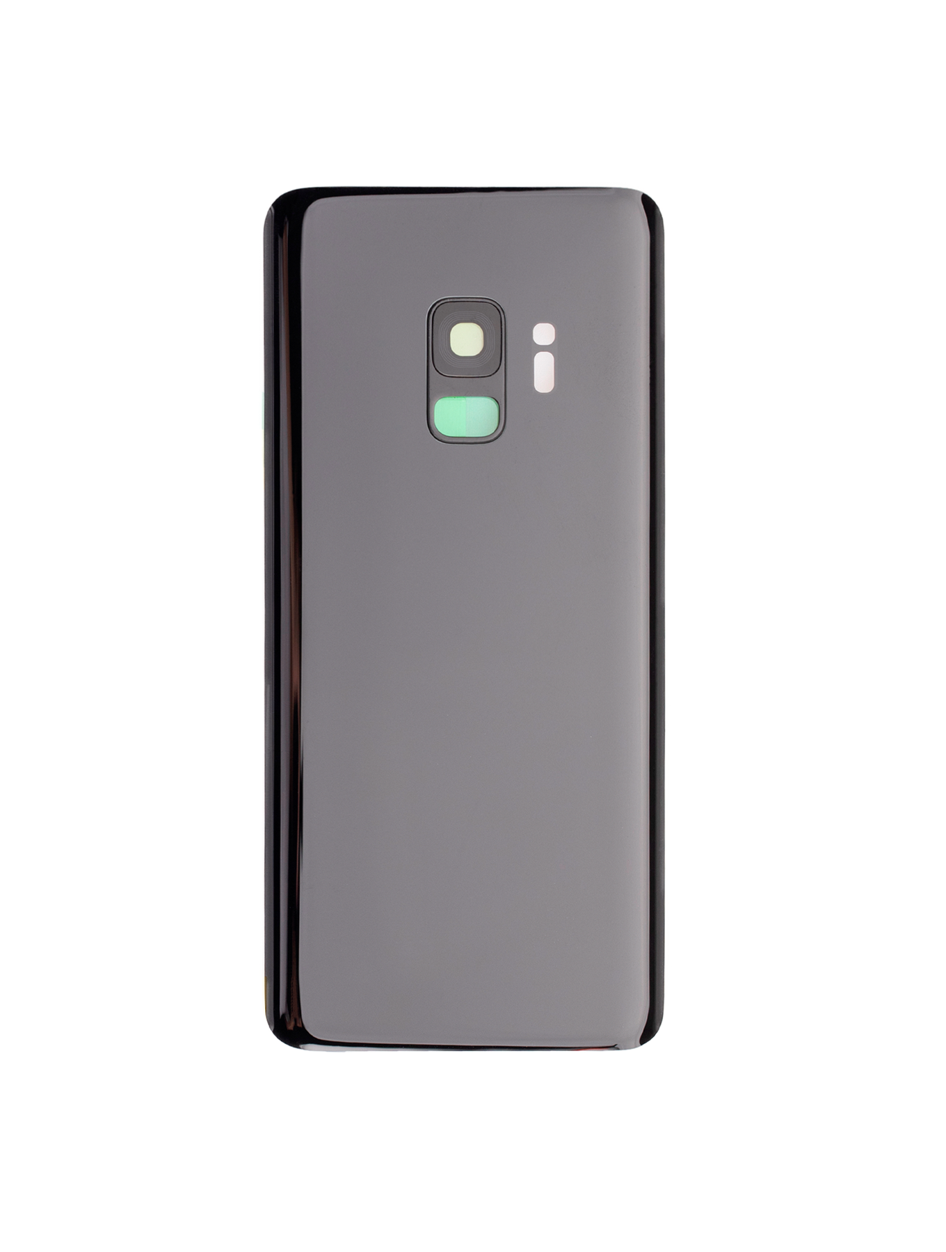 Back Cover Glass With Camera Lens For Samsung Galaxy S9 (No Logo) (Aftermarket Plus) (Midnight Black)