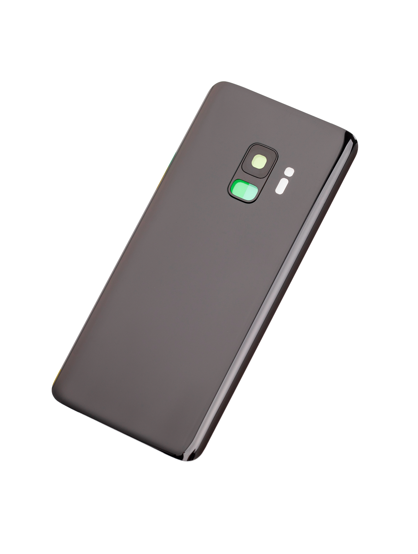 Back Cover Glass With Camera Lens For Samsung Galaxy S9 (No Logo) (Aftermarket Plus) (Midnight Black)