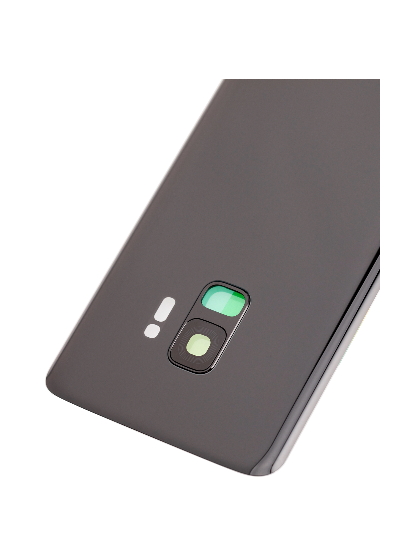 Back Cover Glass With Camera Lens For Samsung Galaxy S9 (No Logo) (Aftermarket Plus) (Midnight Black)