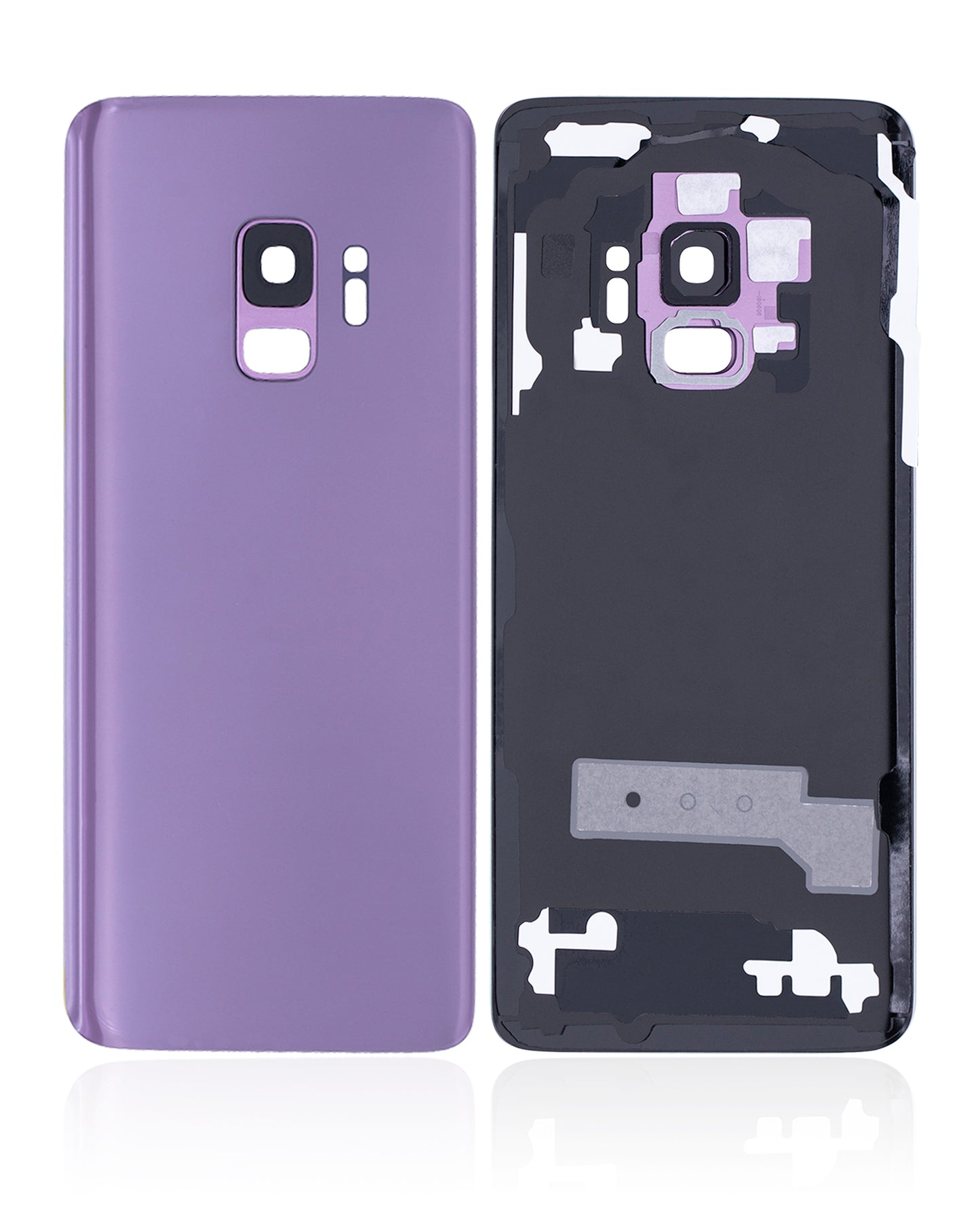 Back Cover Glass With Camera Lens For Samsung Galaxy S9 (No Logo) (Aftermarket Plus) (Lilac Purple)