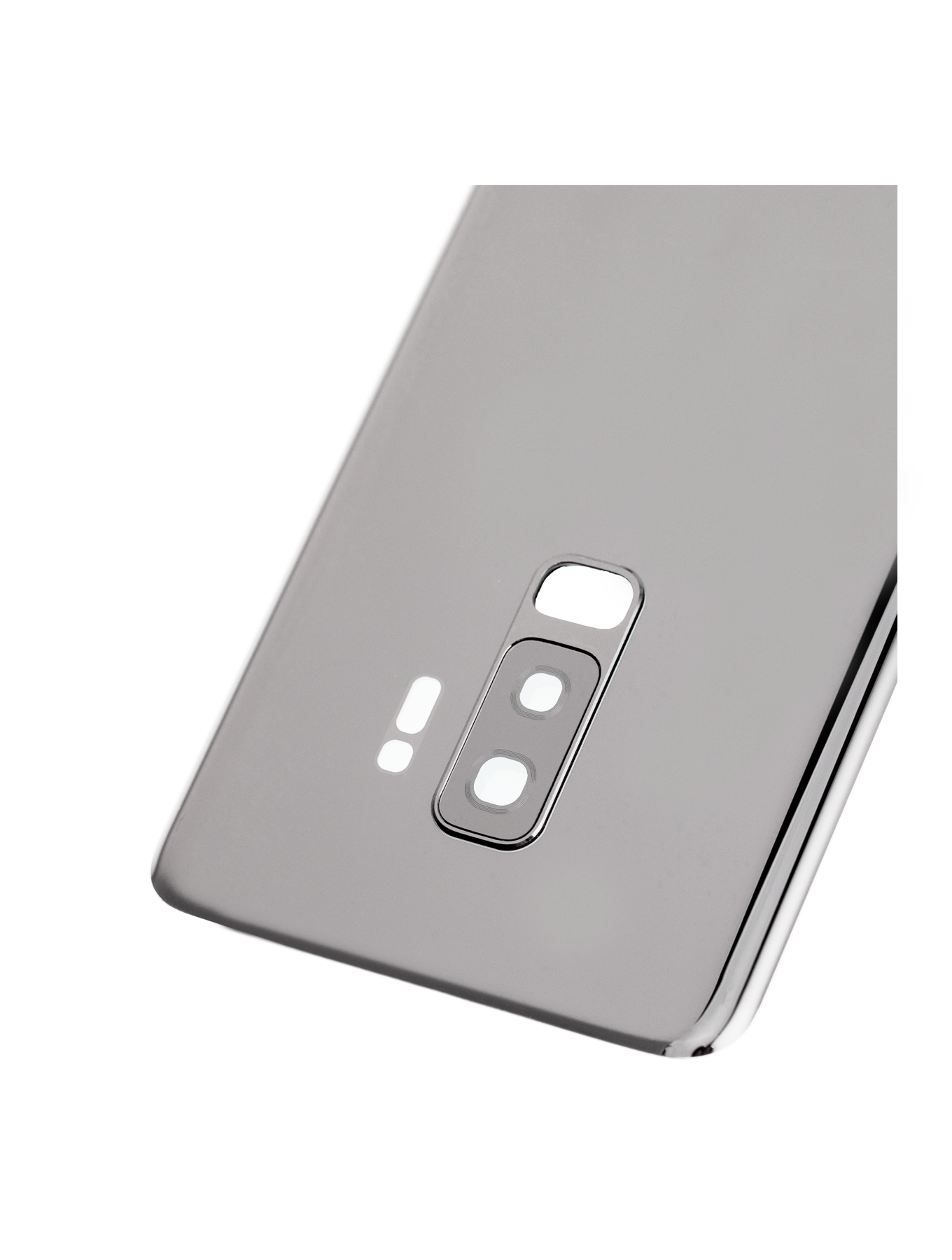 Back Cover Glass With Camera Lens For Samsung Galaxy S9 Plus (No Logo) (Aftermarket Plus) (Titanium Gray)
