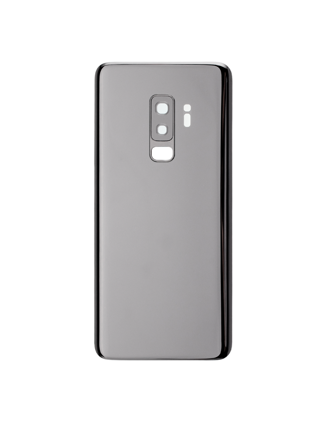 Back Cover Glass With Camera Lens For Samsung Galaxy S9 Plus (No Logo) (Aftermarket Plus) (Titanium Gray)