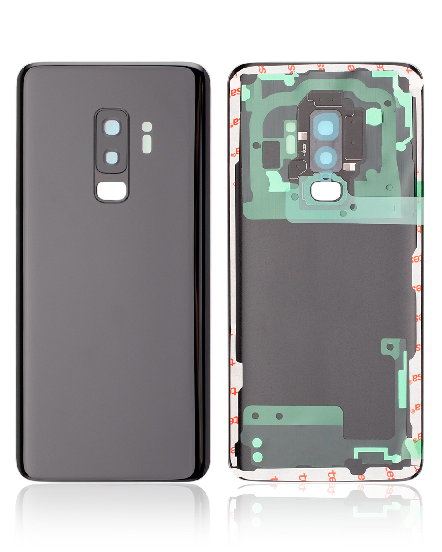 Back Cover Glass With Camera Lens For Samsung Galaxy S9 Plus (Service Pack) (Midnight Black)