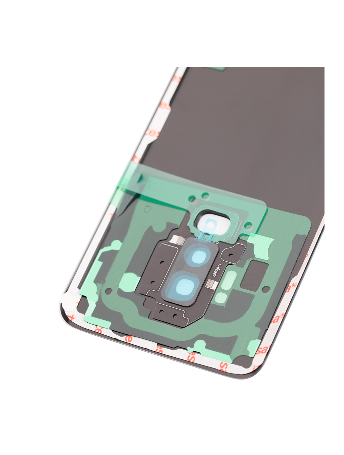 Back Cover Glass With Camera Lens For Samsung Galaxy S9 Plus (No Logo) (Aftermarket Plus) (Midnight Black)