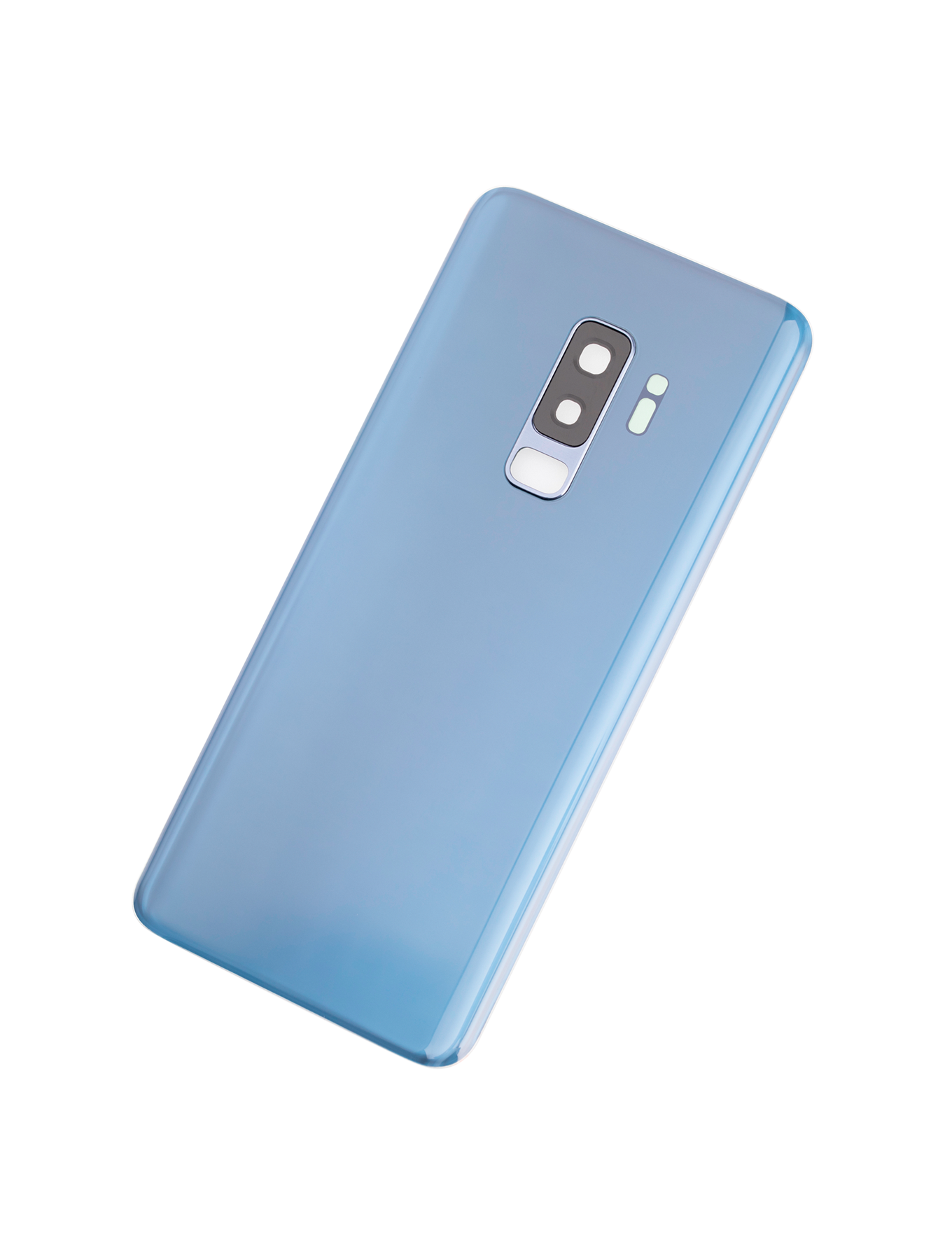 Back Cover Glass With Camera Lens For Samsung Galaxy S9 Plus (No Logo) (Aftermarket Plus) (Coral Blue)