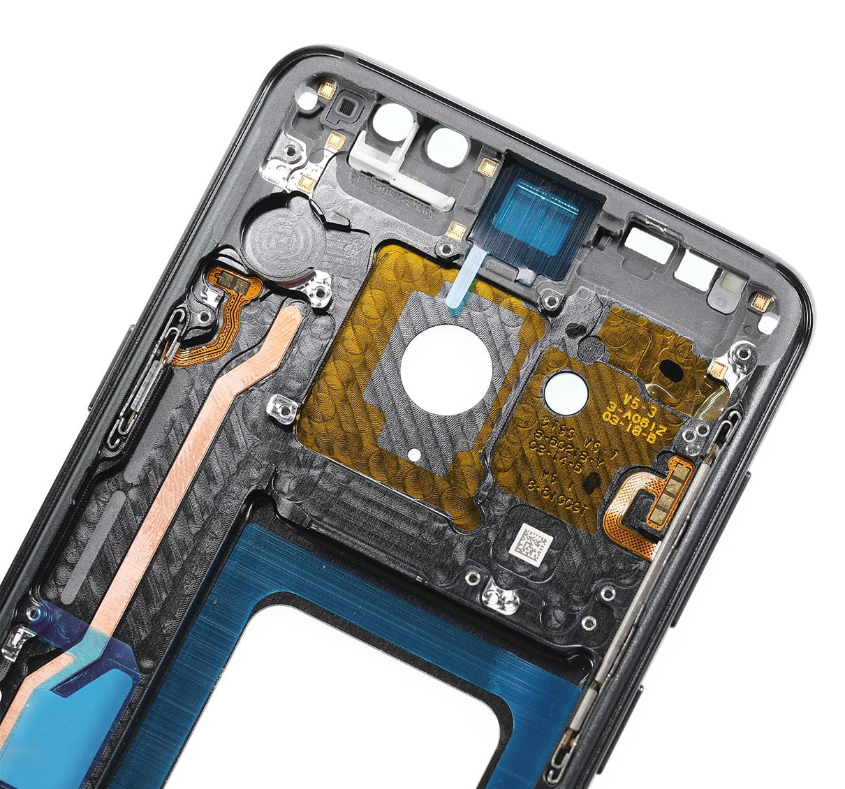 Mid-Frame Housing For Samsung Galaxy S9 Plus (With SmallParts) (Gray Frame)