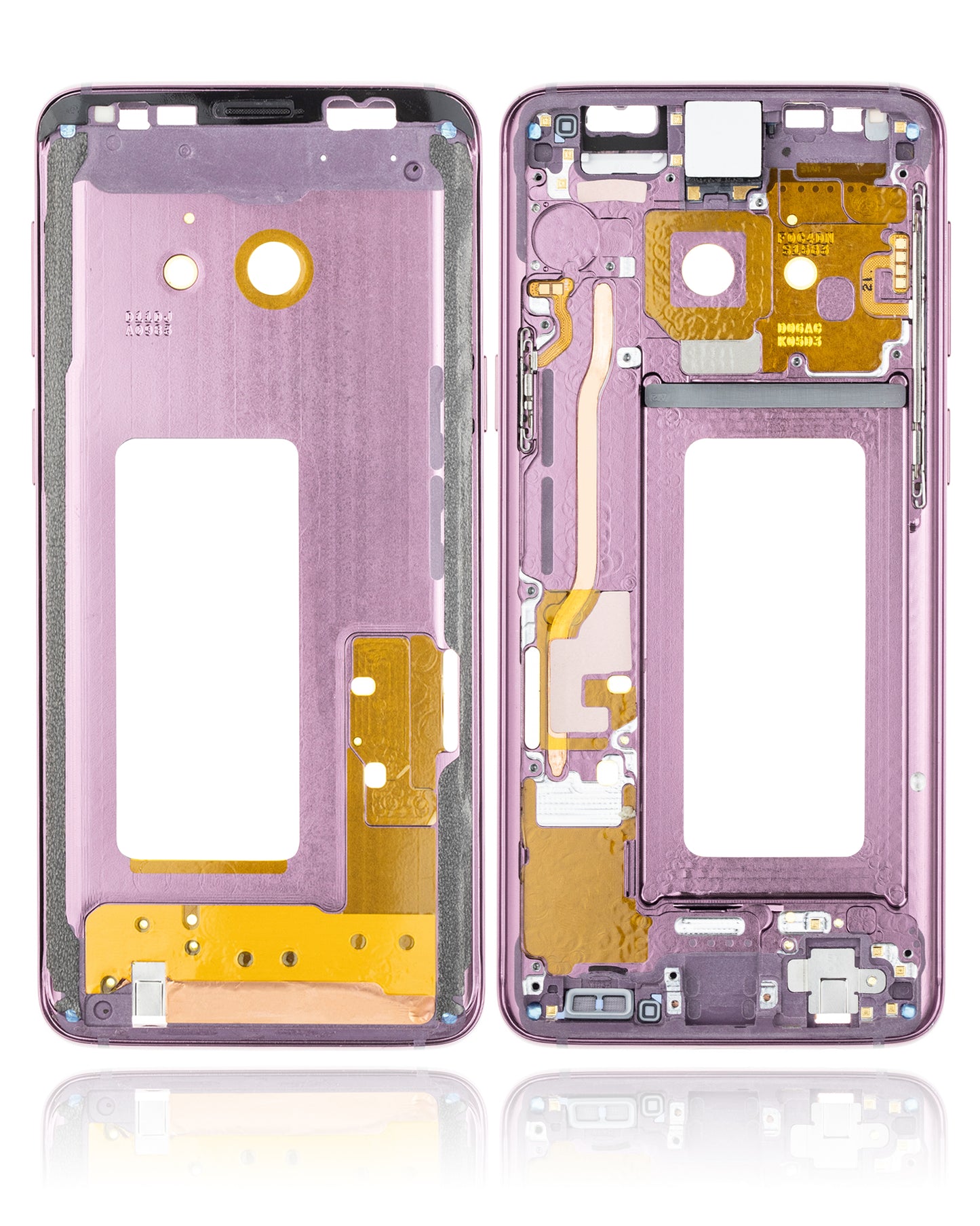 Mid-Frame Housing For Samsung Galaxy S9 (With SmallParts) (Lilac Purple Frame)