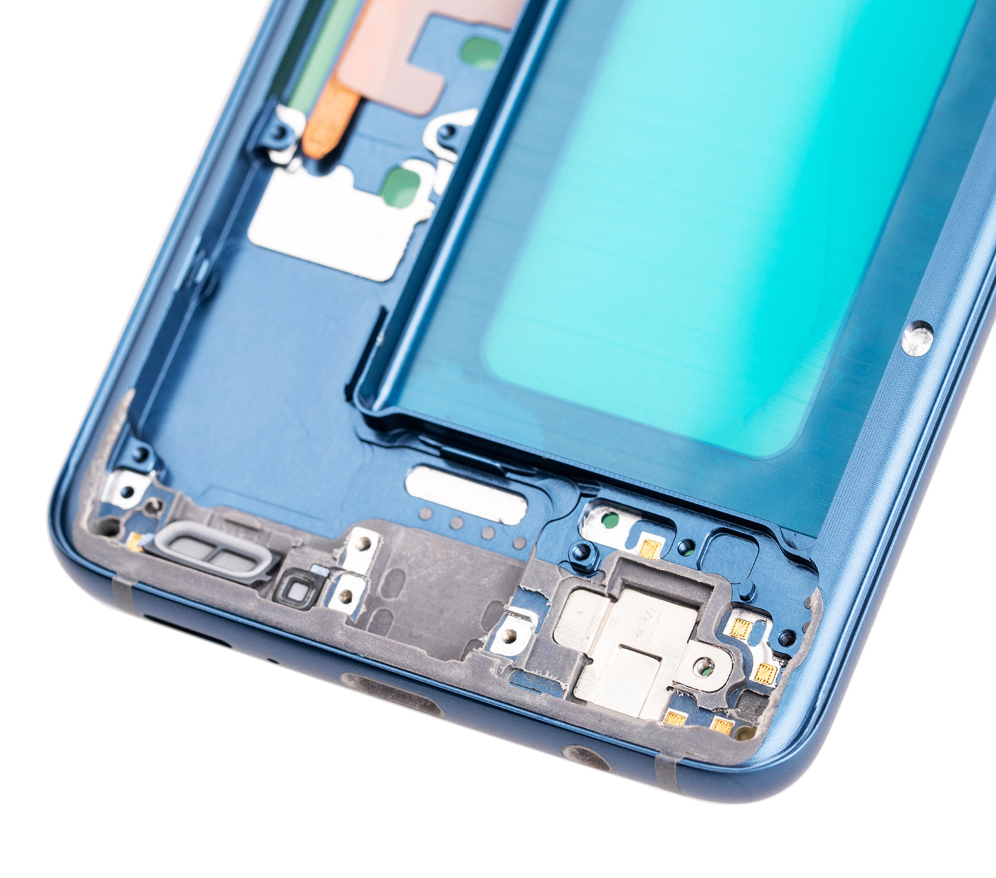 Mid-Frame Housing For Samsung Galaxy S9 (With SmallParts) (Coral Blue Frame)