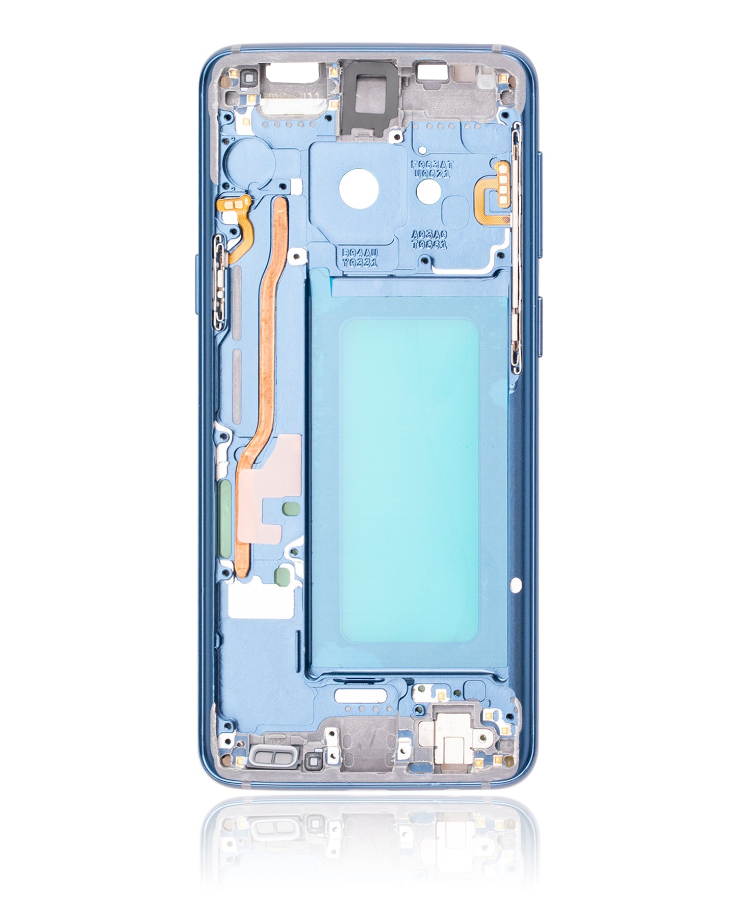 Mid-Frame Housing For Samsung Galaxy S9 (With SmallParts) (Coral Blue Frame)