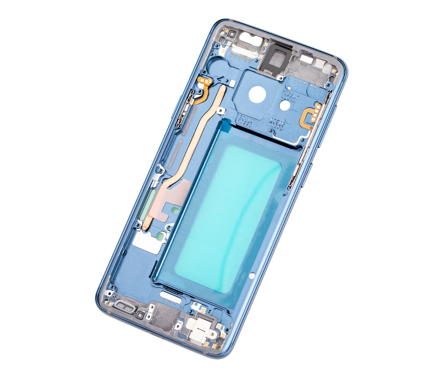 Mid-Frame Housing For Samsung Galaxy S9 (With SmallParts) (Coral Blue Frame)
