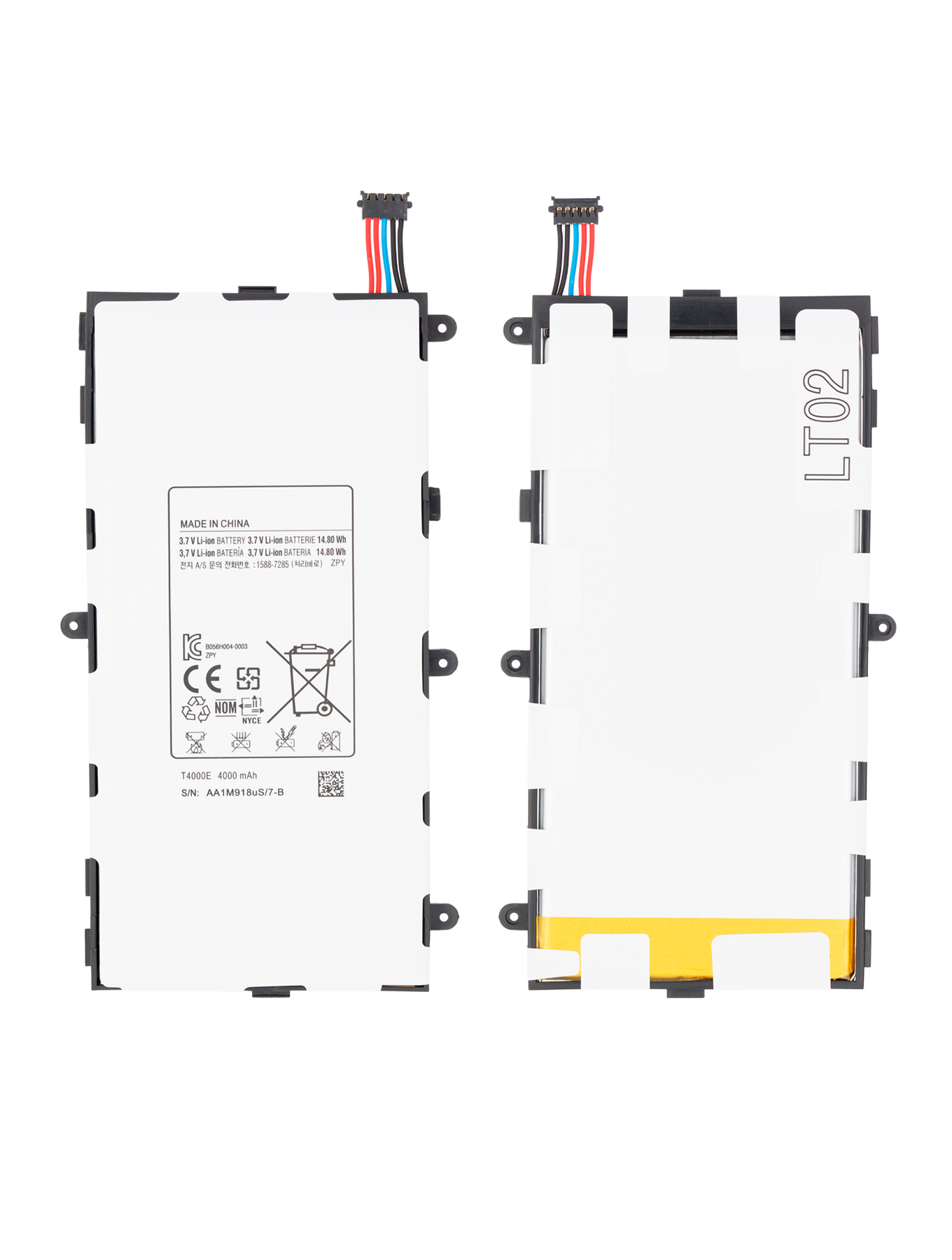 Replacement Battery For Samsung Galaxy Tab 3 7.0" (T210 / T217 T2105) (T4000E) Samsung Galaxy Tab replacement part image 3