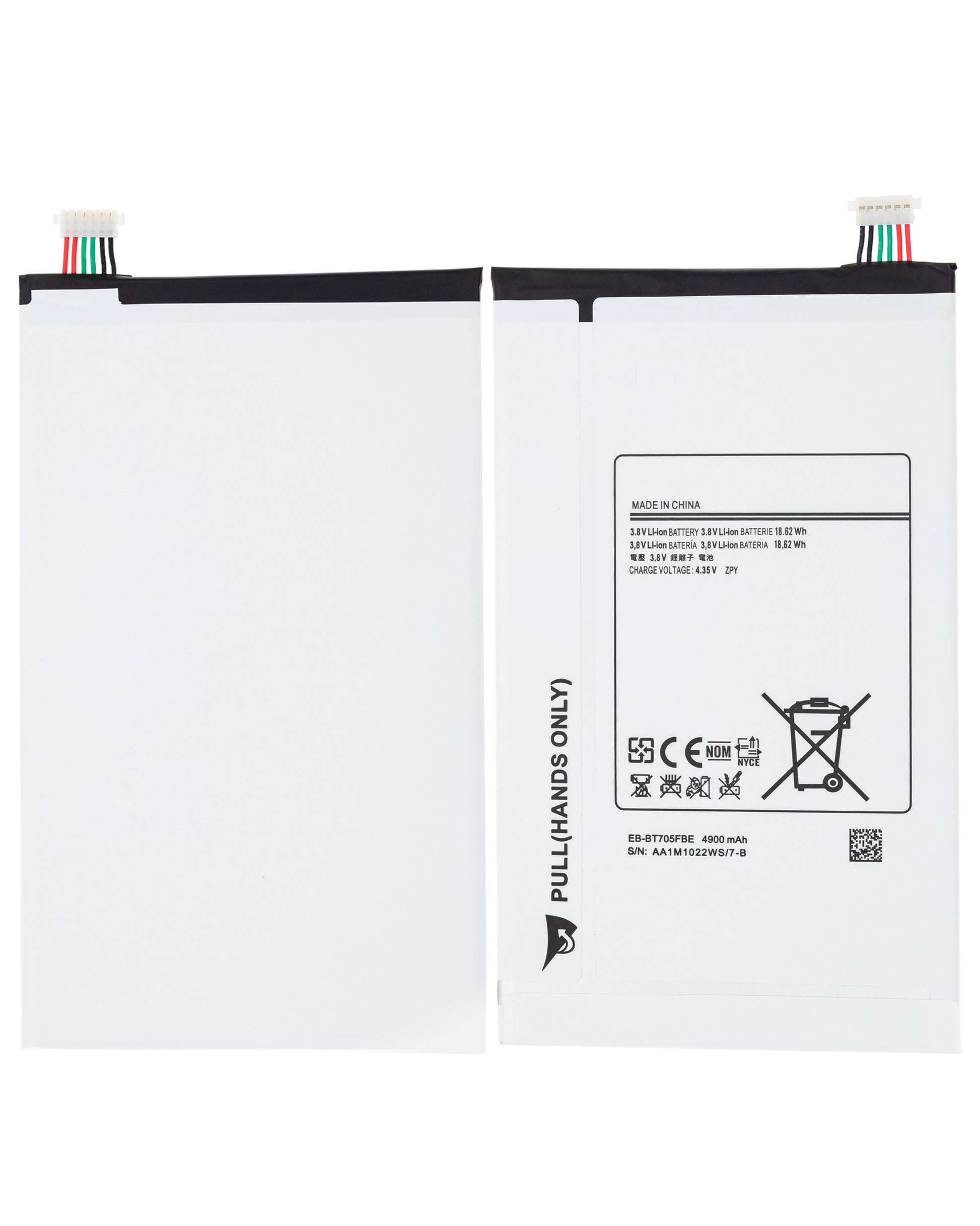 Replacement Battery Compatible For Samsung Galaxy TAB S 8.4 (T700 / T705) (EB-BT705) - product image 2