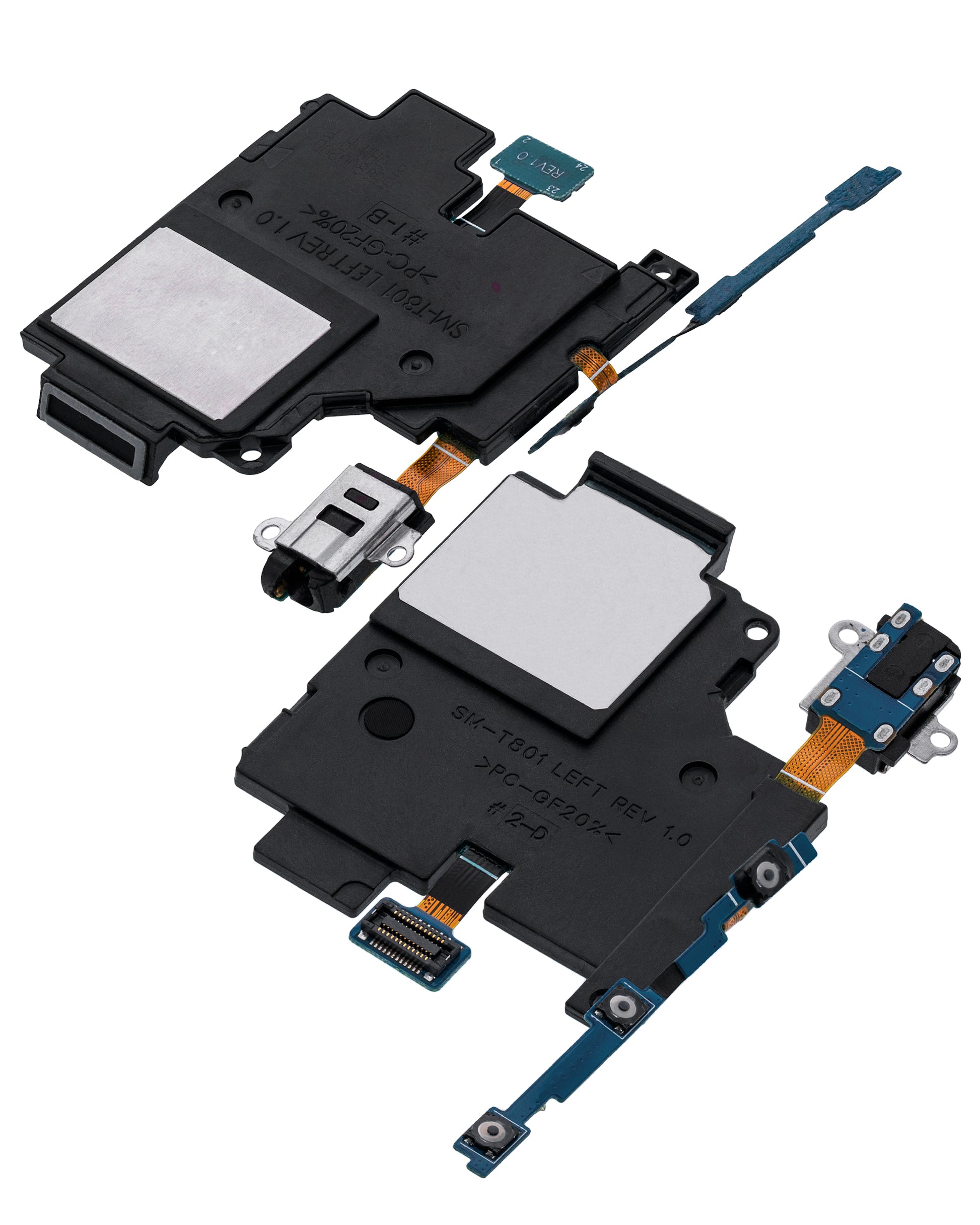 Loudspeaker With Headphone Jack And Power And Volume Flex Compatible For Samsung Galaxy Tab S 10.5" (T800 / T805) (2014) rev0.6 (2 Piece Set) - product image 3