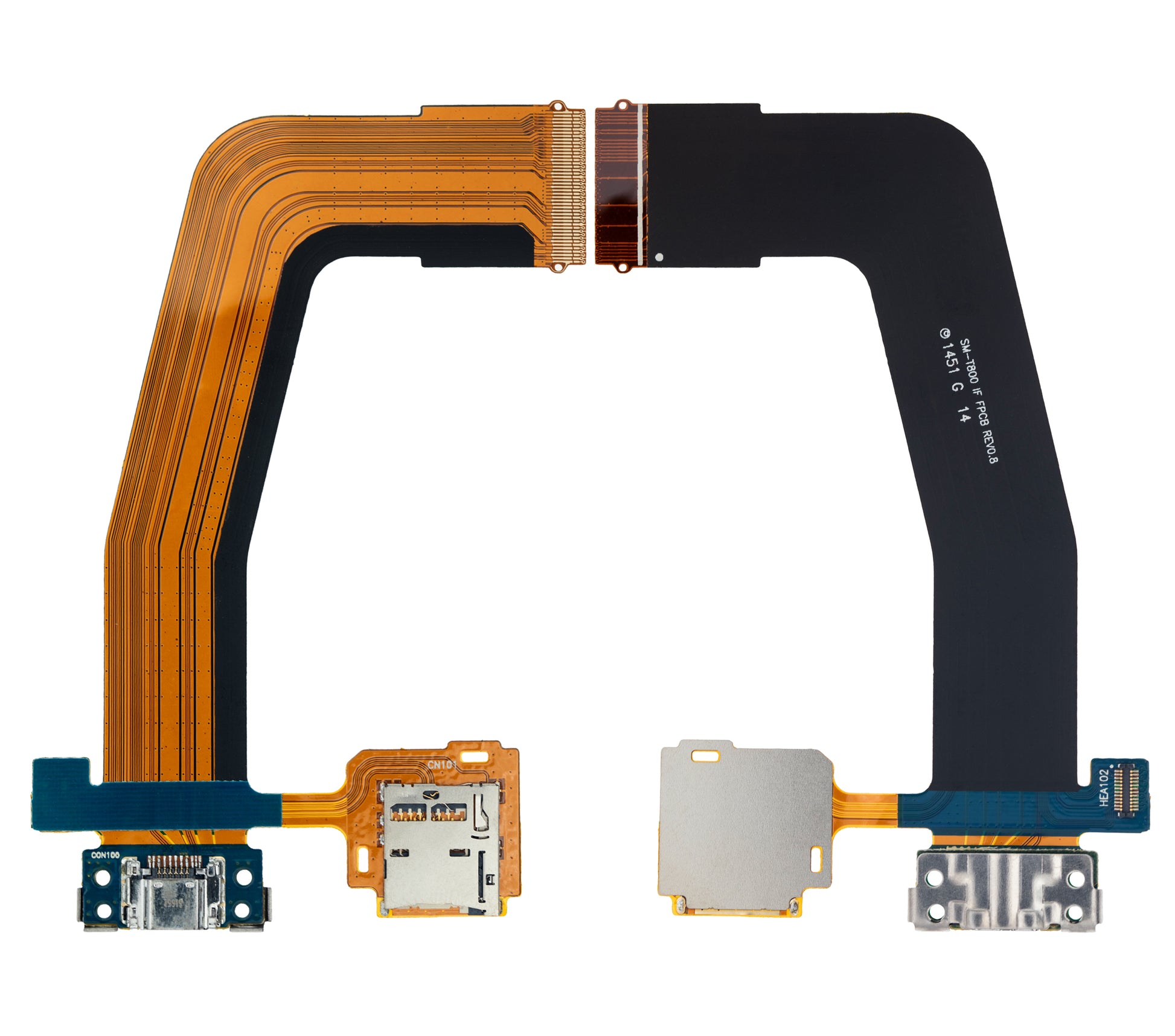 Charging Port Flex Cable With SD Card Reader Compatible For Samsung Galaxy Tab S 10.5" T800 / T805 - product image 2