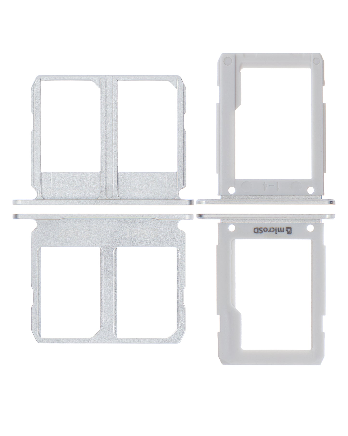 Dual Sim Card Tray For Samsung Galaxy A9 Pro (A910 / 2016) (White) (2 Piece Set)