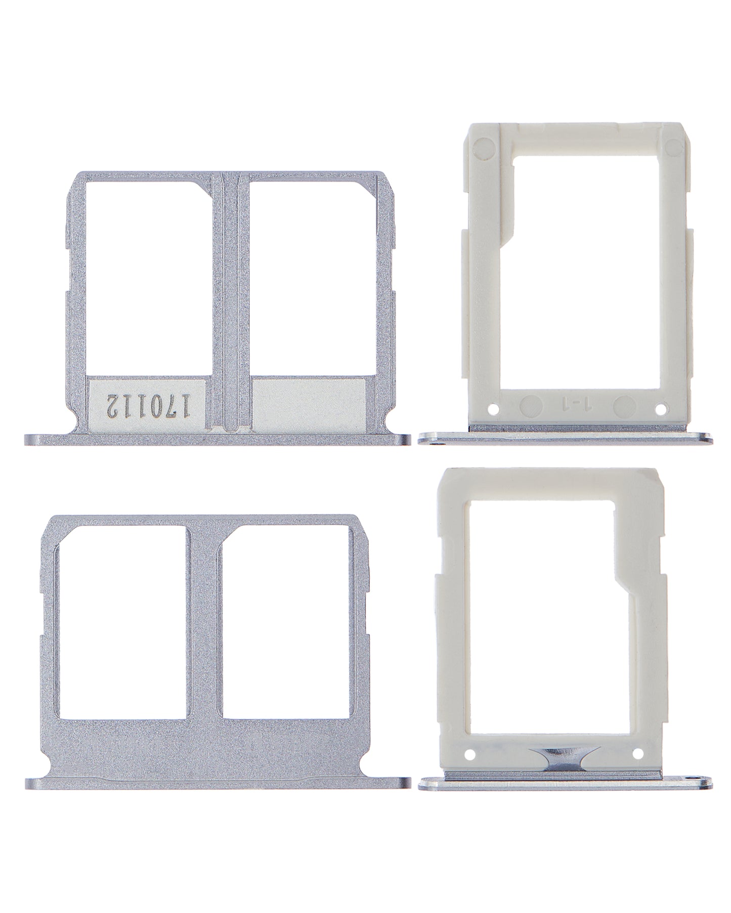 Dual Sim Card Tray For Samsung Galaxy A9 Pro (A910 / 2016) (Black) (2 Piece Set)