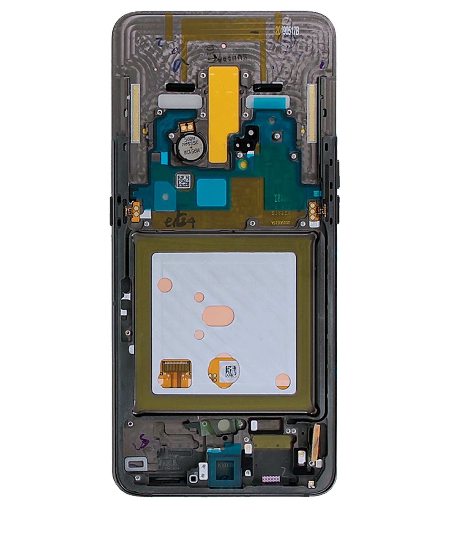 OLED Assembly With Frame For Samsung Galaxy A80 (A805 / 2019) (Service Pack) (Phantom Black)