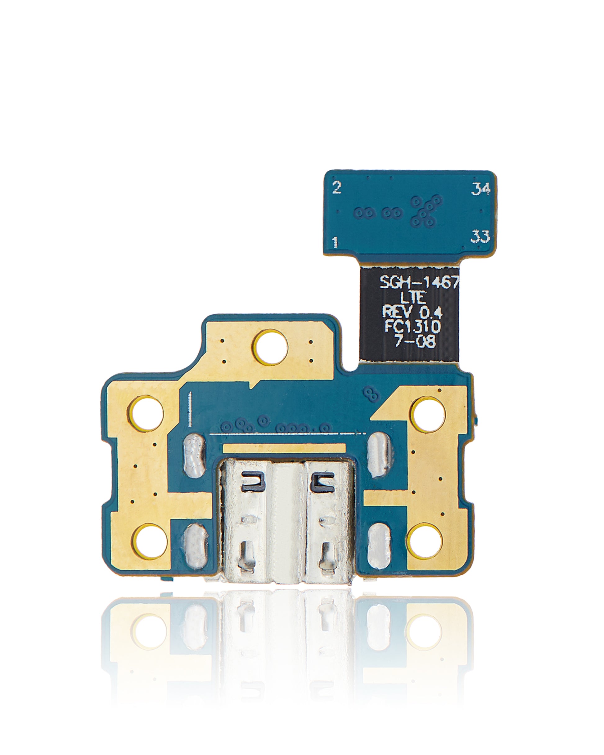 Charging Port Flex Cable For Samsung Galaxy Tab Note 8.0" (N5120 / i467) (LTE & WiFi) (Premium) Samsung Galaxy Tab replacement part image 3