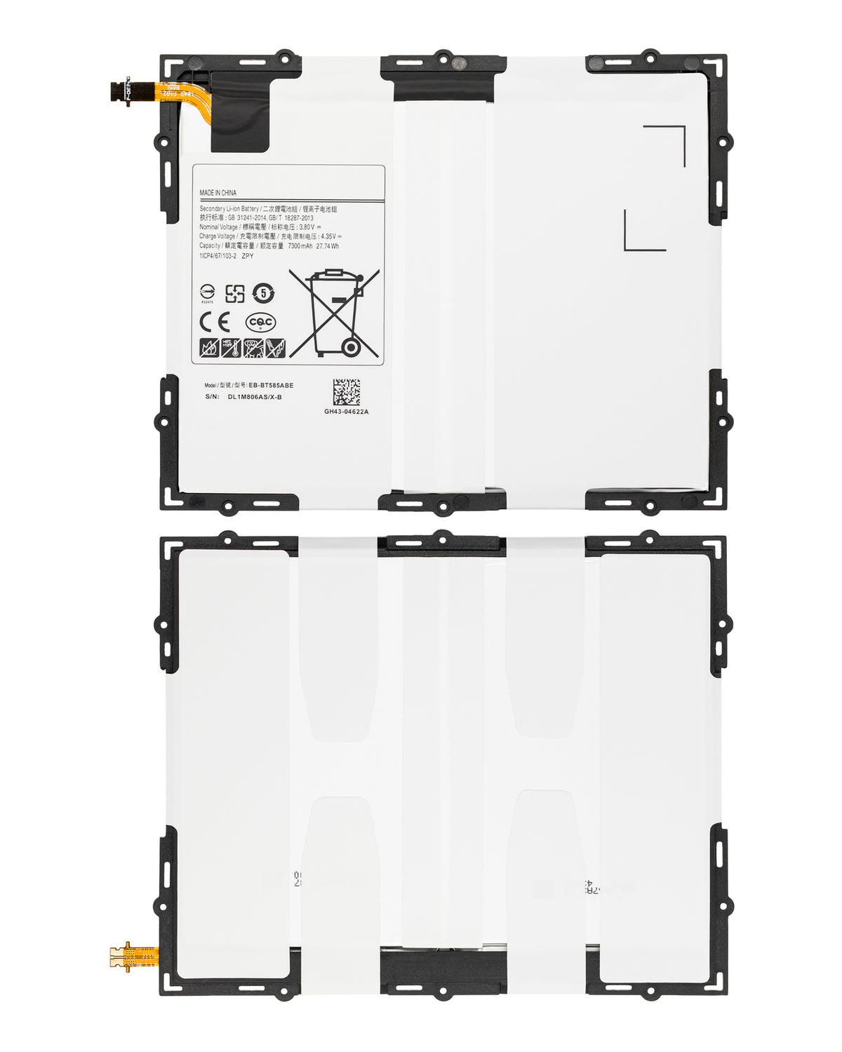 Replacement Battery For Samsung Tab A 10.1" (2016) (T580 / T585 / T587) (EB-BT585ABA) - Samsung Galaxy Tab A 10.1" (2016) Replacement Parts - SKU 107082015653 - product image 2