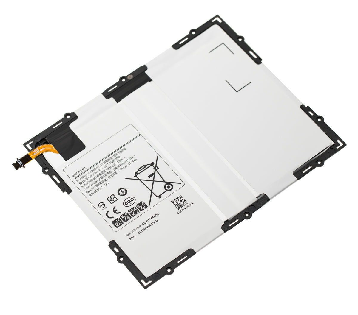 Replacement Battery For Samsung Tab A 10.1" (2016) (T580 / T585 / T587) (EB-BT585ABA) - Samsung Galaxy Tab A 10.1" (2016) Replacement Parts - SKU 107082015653 - product image 4