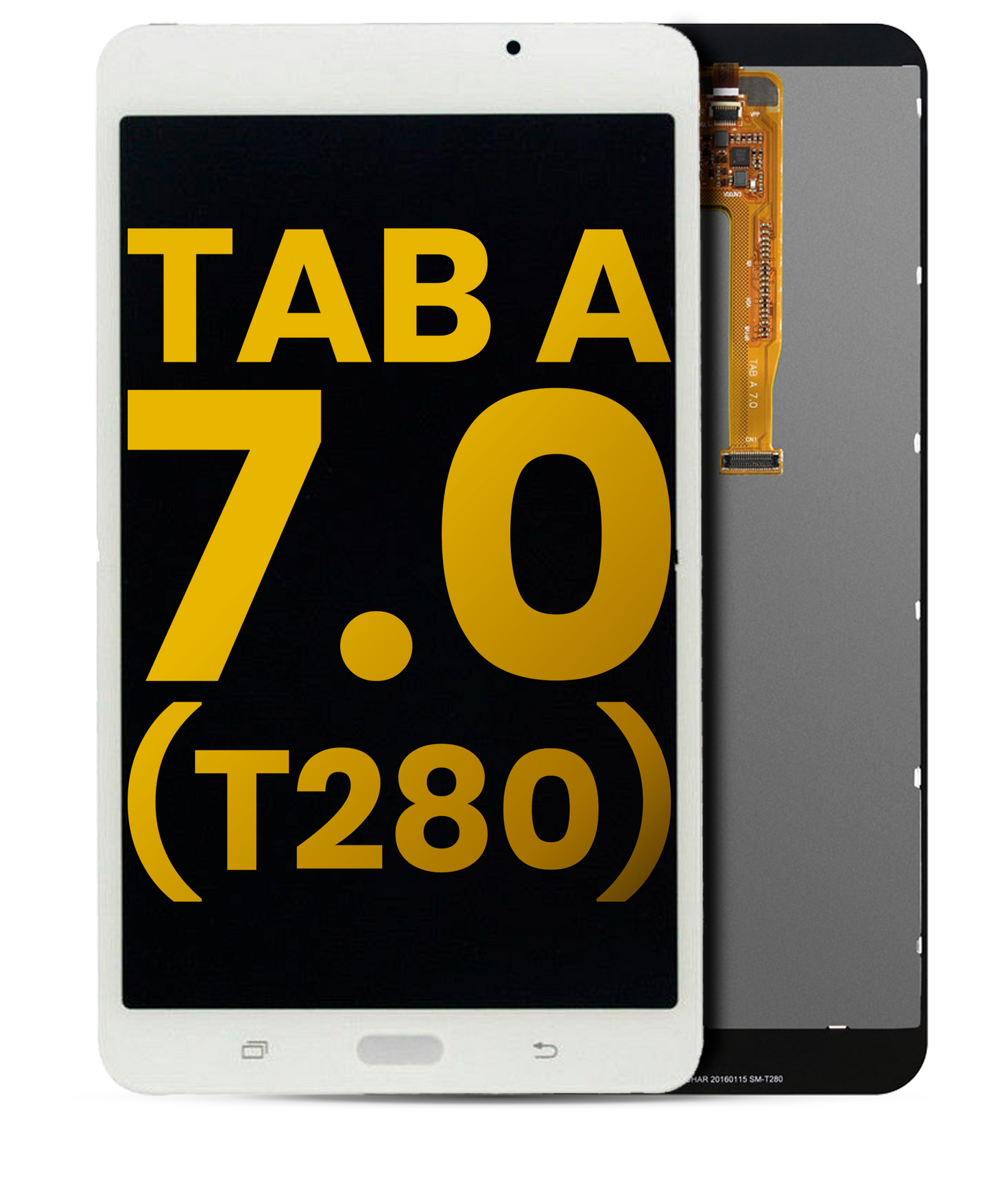LCD Assembly Without Frame For Samsung Galaxy Tab A 7.0" 2016 (T280) (WiFi Version) (Refurbished) (White) - Samsung Galaxy Tab A 7.0" (2016) Replacement Parts - SKU 107082015802 - product image 1