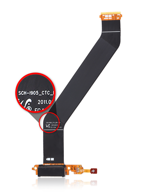 Charging Port Flex Cable For Samsung Galaxy Tab 10.1" (P7510 / P7500 / T859 / I905) (Premium) Samsung Galaxy Tab replacement part image 1