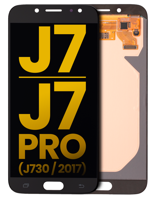 OLED Assembly Without Frame For Samsung Galaxy J7 / J7 Pro (J730 / 2017) (Refurbished) (Black) Samsung replacement part SKU 107082016104 - product image 1
