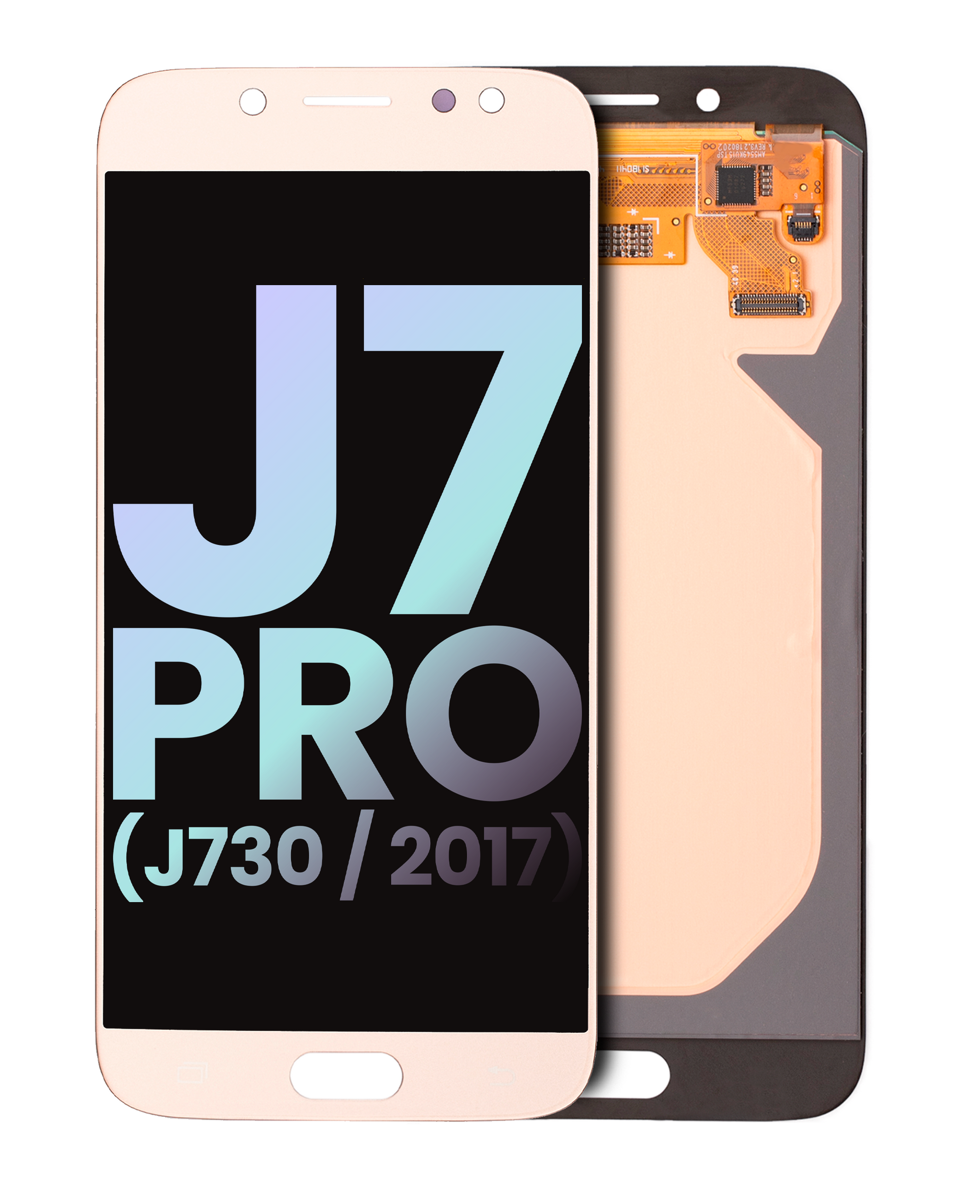 LCD Assembly Without Frame For Samsung Galaxy J7 Pro (J730 / 2017) (Gold) (Service Pack) Samsung replacement part SKU 107082016106 - product image 1