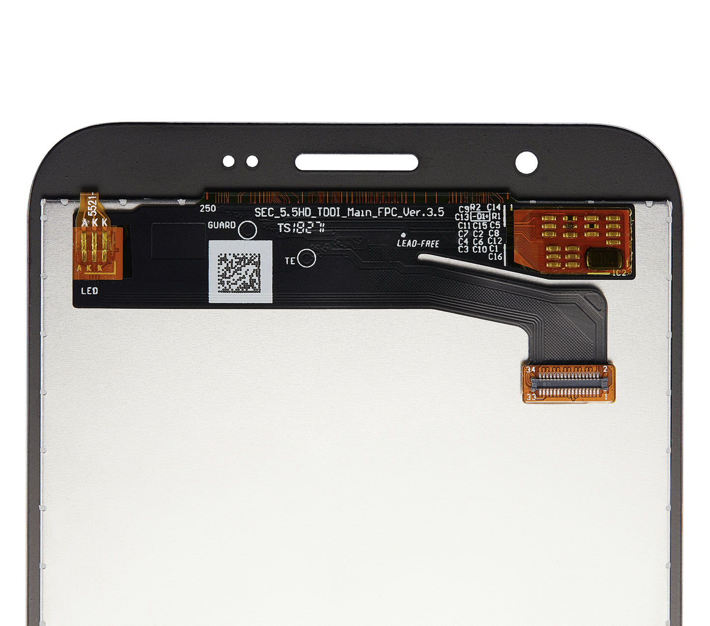 LCD Assembly Without Frame For Samsung Galaxy J7 Perx / Halo / Sky Pro (J727 / 2017) (Aftermarket Plus) (Black) replacement part SKU 107082016225 product image 5