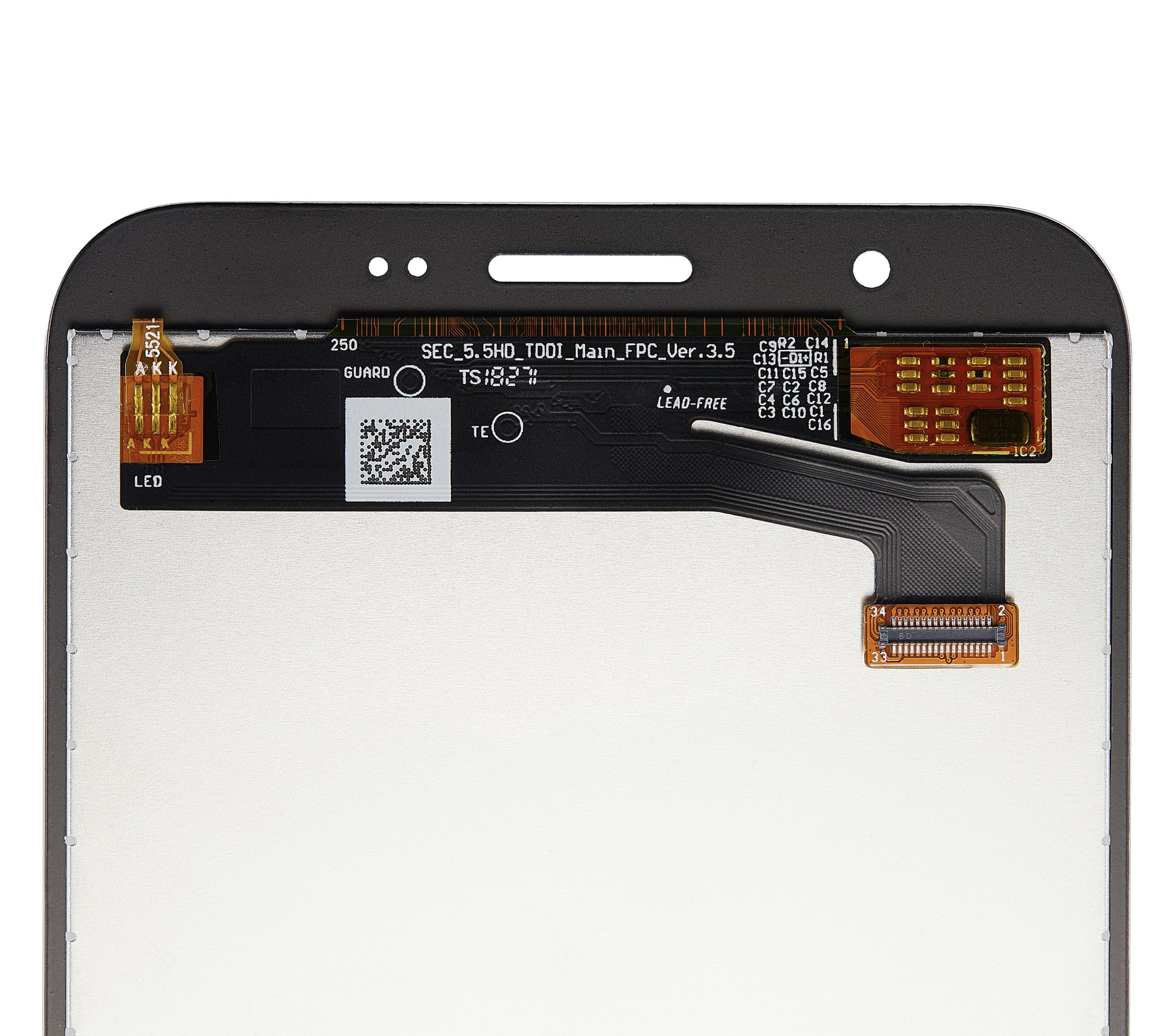 LCD Assembly Without Frame For Samsung Galaxy J7 Perx / Halo / Sky Pro (J727 / 2017) (Aftermarket Plus) (Black) replacement part SKU 107082016225 product image 5