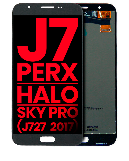 LCD Assembly Without Frame For Samsung Galaxy J7 Perx / Halo / Sky Pro (J727 / 2017) (Aftermarket Plus) (Silver / Gray) replacement part SKU 107082016226 product image 1