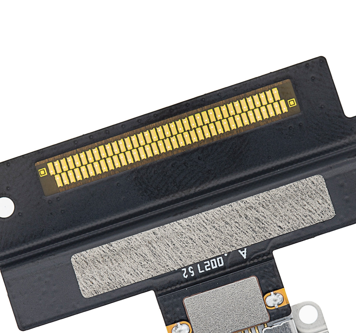 Charging Port Flex Cable For iPad Air 3 (Soldering Required) (White) (Premium) (White)