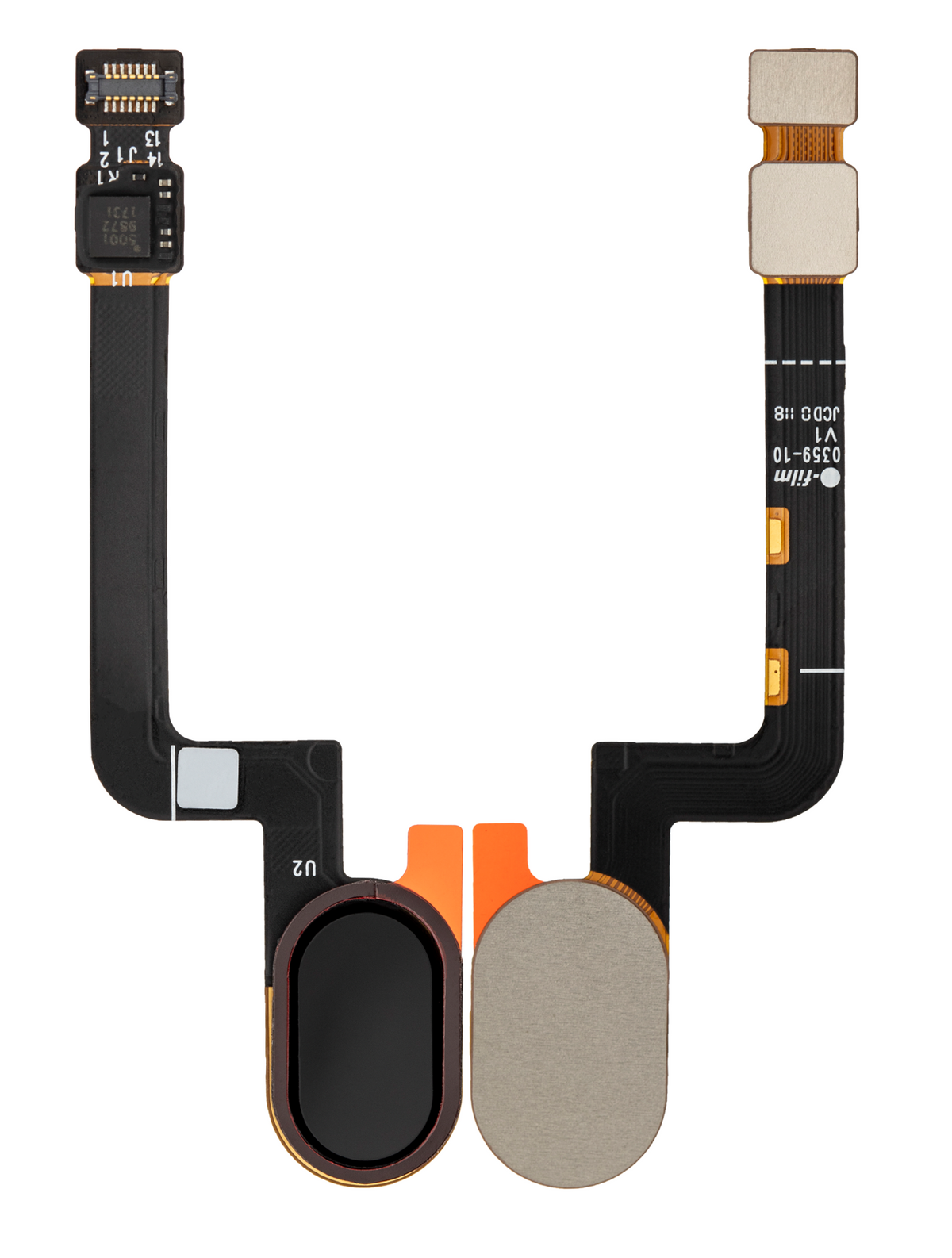 Home Button With Fingerprint Sensor Flex Cable For Motorola Moto G5S (XT1797 / 2017) (Black) | compatible mobile phone replacement part | SKU 107082016551 | product image 2