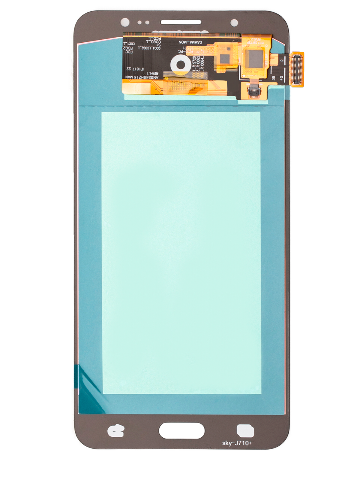 OLED Assembly Without Frame For Samsung Galaxy J7 / J7 Duo (J710 / 2016) (Refurbished) (Gold) replacement part SKU 107082016703 product image 5
