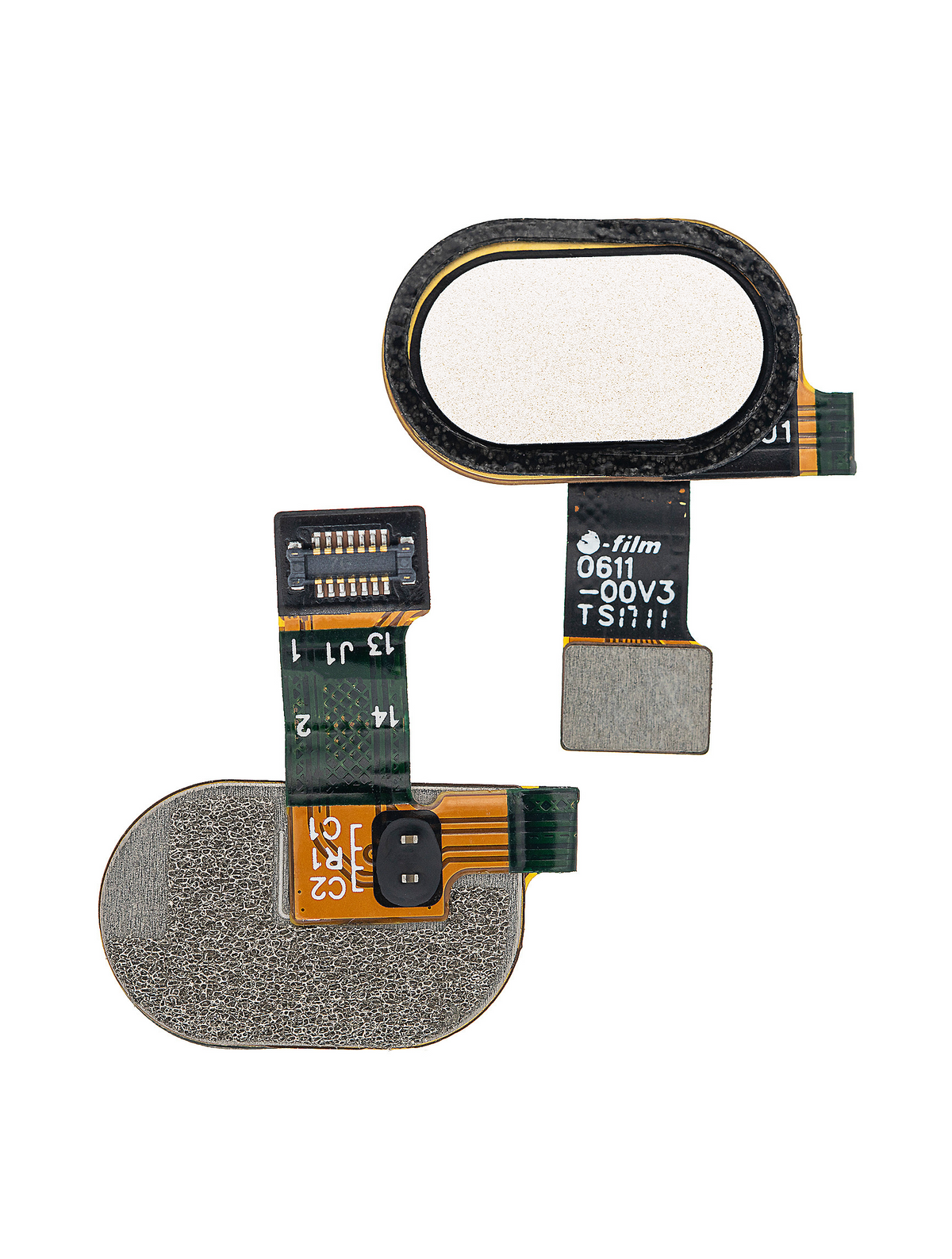 Home Button With Flex Cable for Moto E4 Plus (XT1774 / 2017) - Motorola flex cable replacement part, SKU 107082016726, replacement part view 3