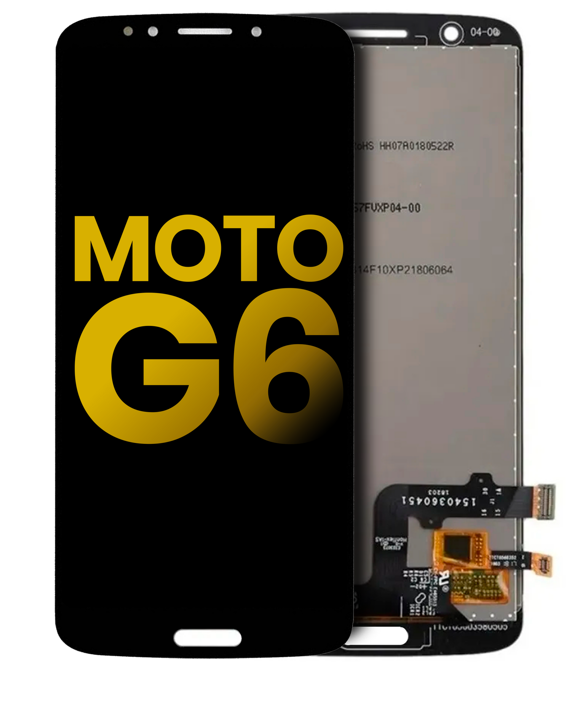 LCD Assembly Without Frame For Motorola Moto G6 5.7" (XT1925 / 2018) (151MM) (Refurbished) (Black) | compatible mobile phone replacement part | SKU 107082016801 | product image 1